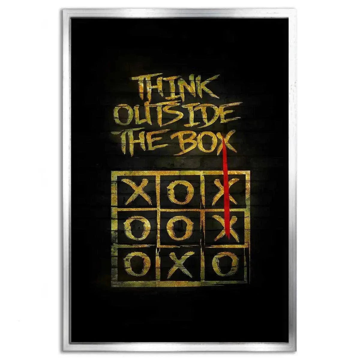 Think outside the Box - Leinwandbild Motivation by SimpleCanvas