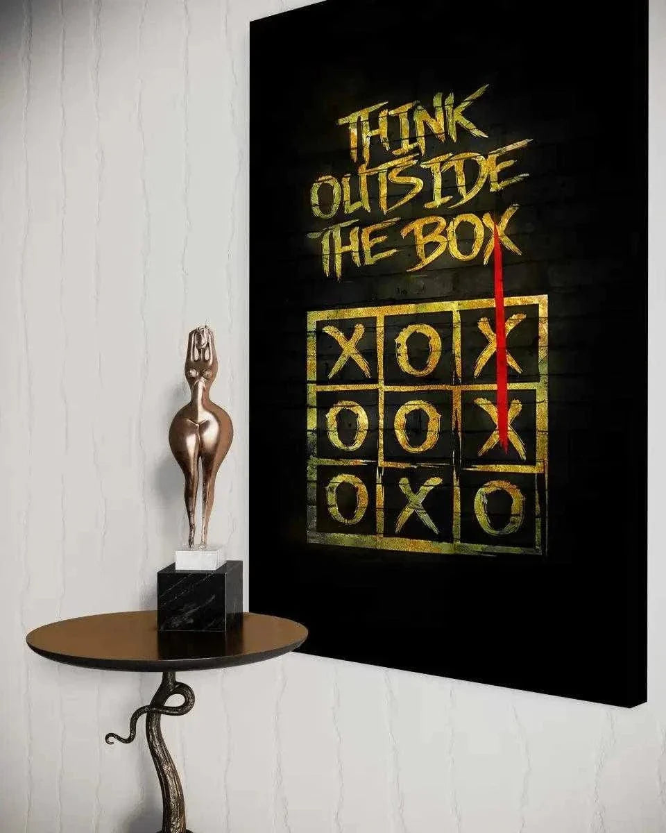 Think outside the Box - Leinwandbild Motivation by SimpleCanvas