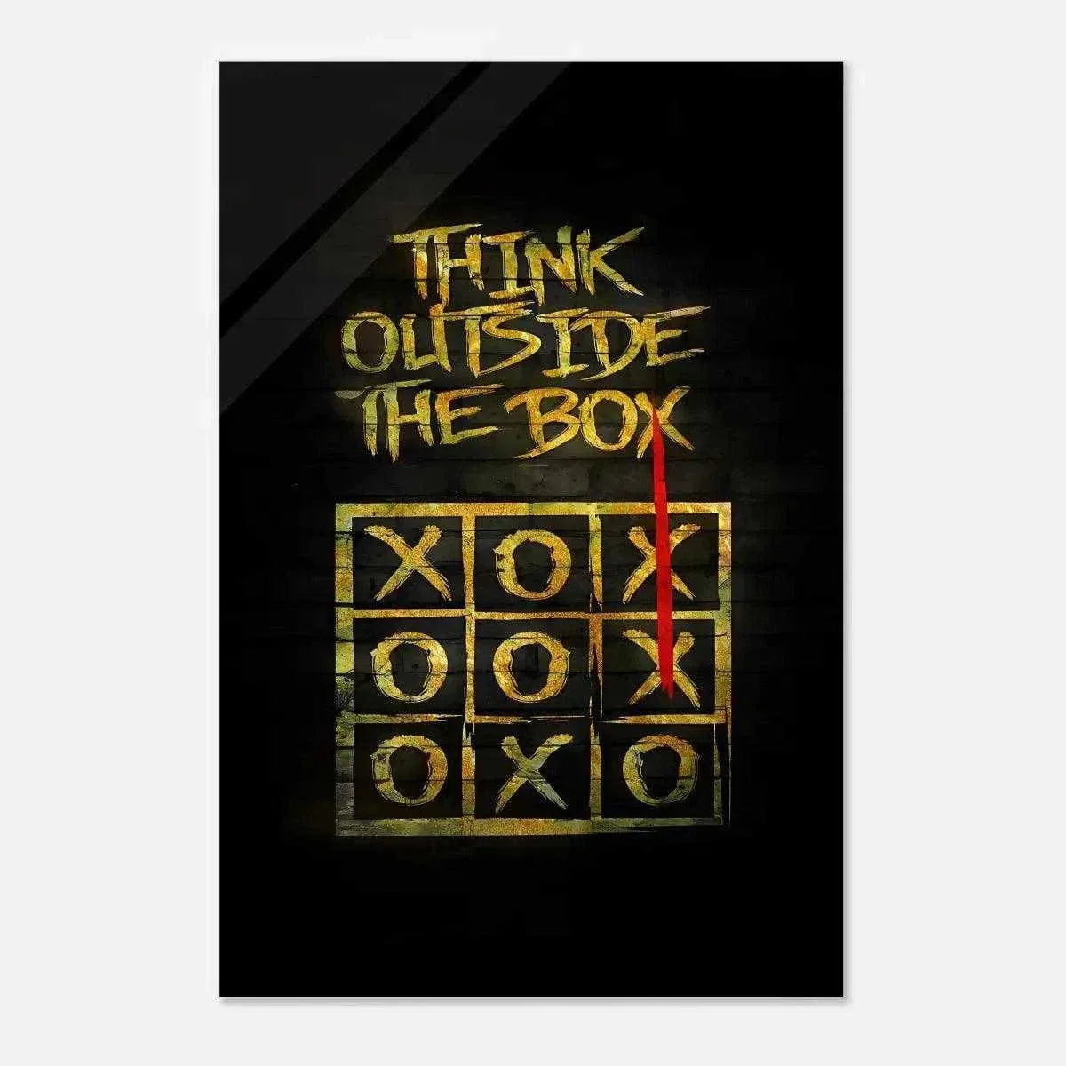 Think outside the Box - Leinwandbild Motivation by SimpleCanvas