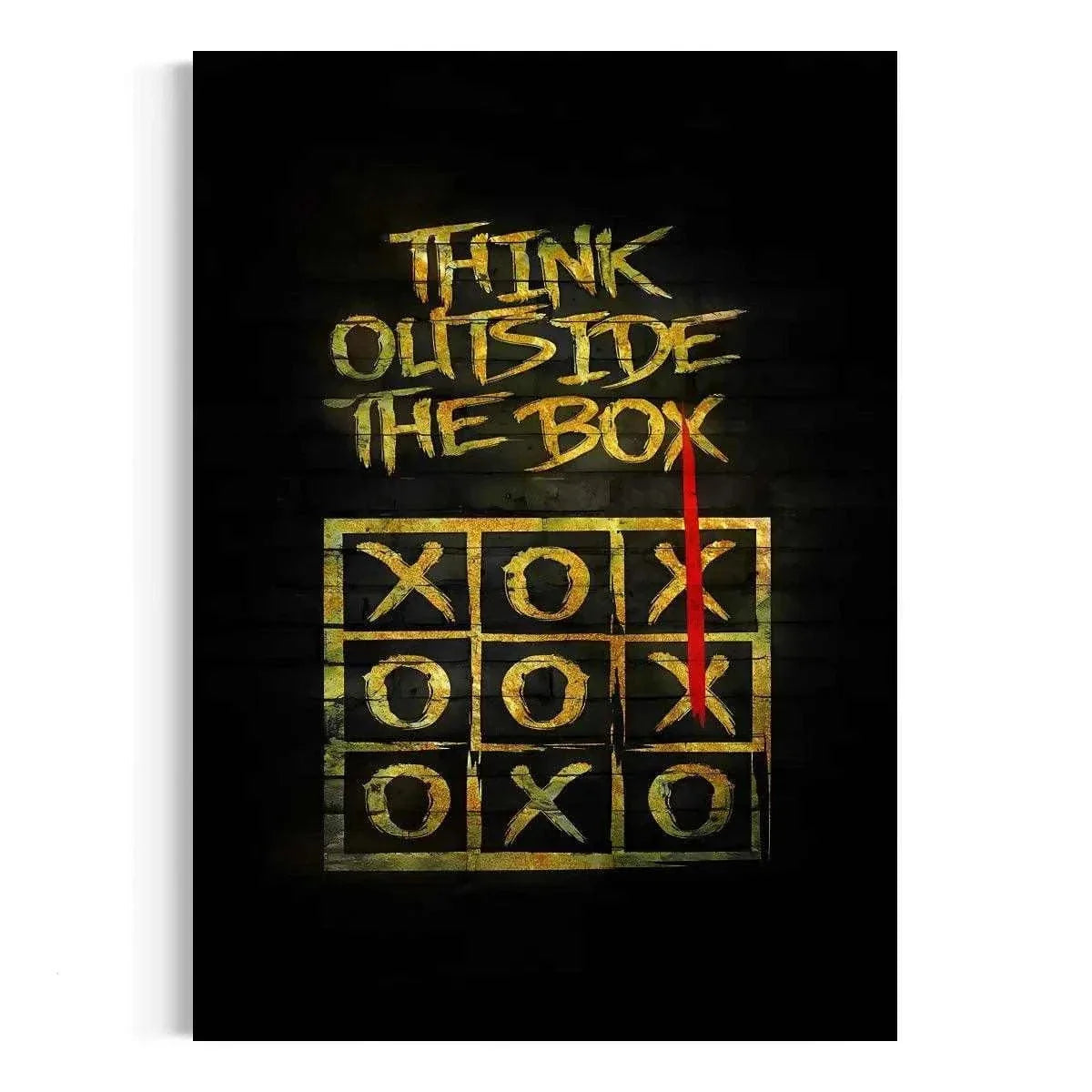 Think outside the Box - Leinwandbild Motivation by SimpleCanvas