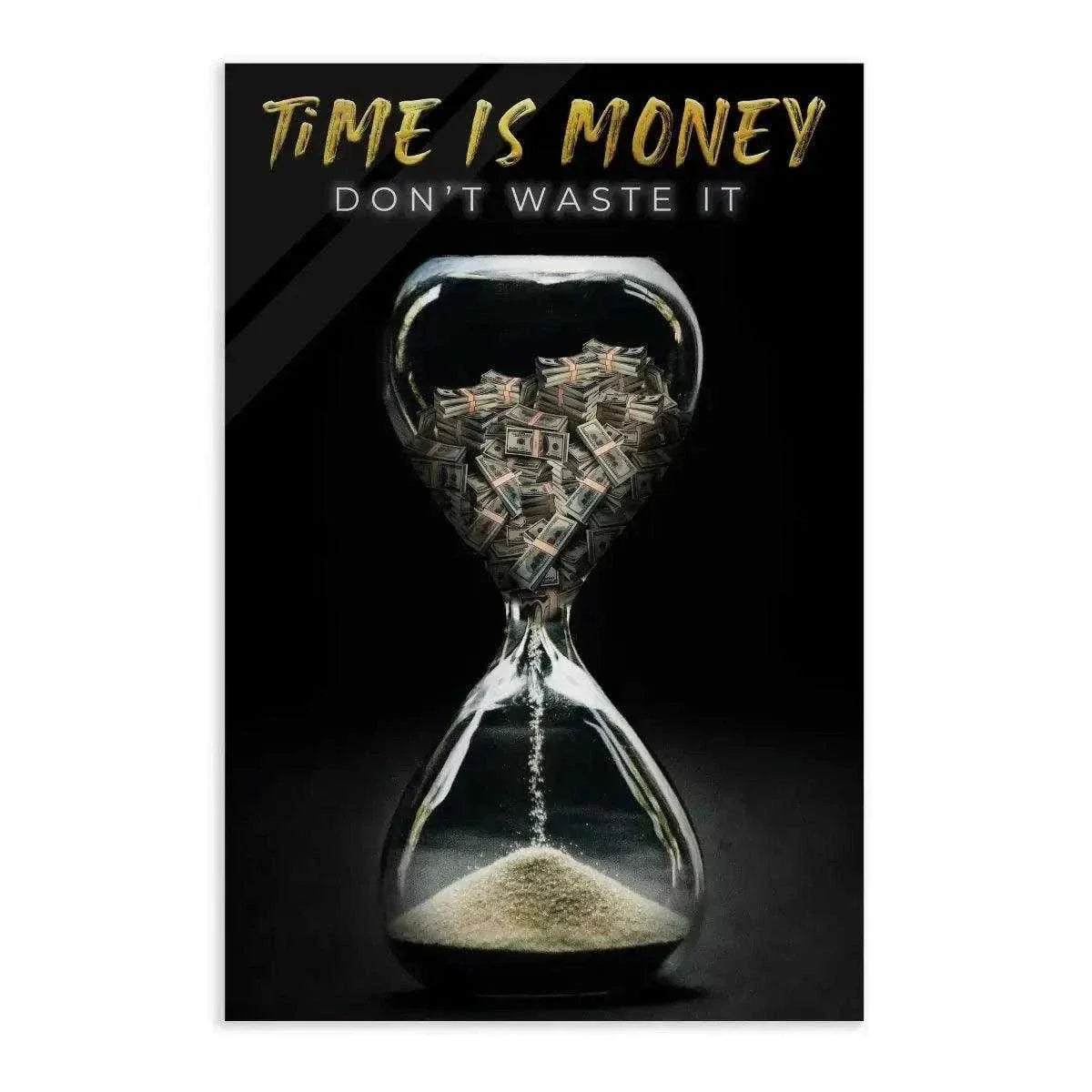 Time is money - Leinwandbild Motivation by SimpleCanvas