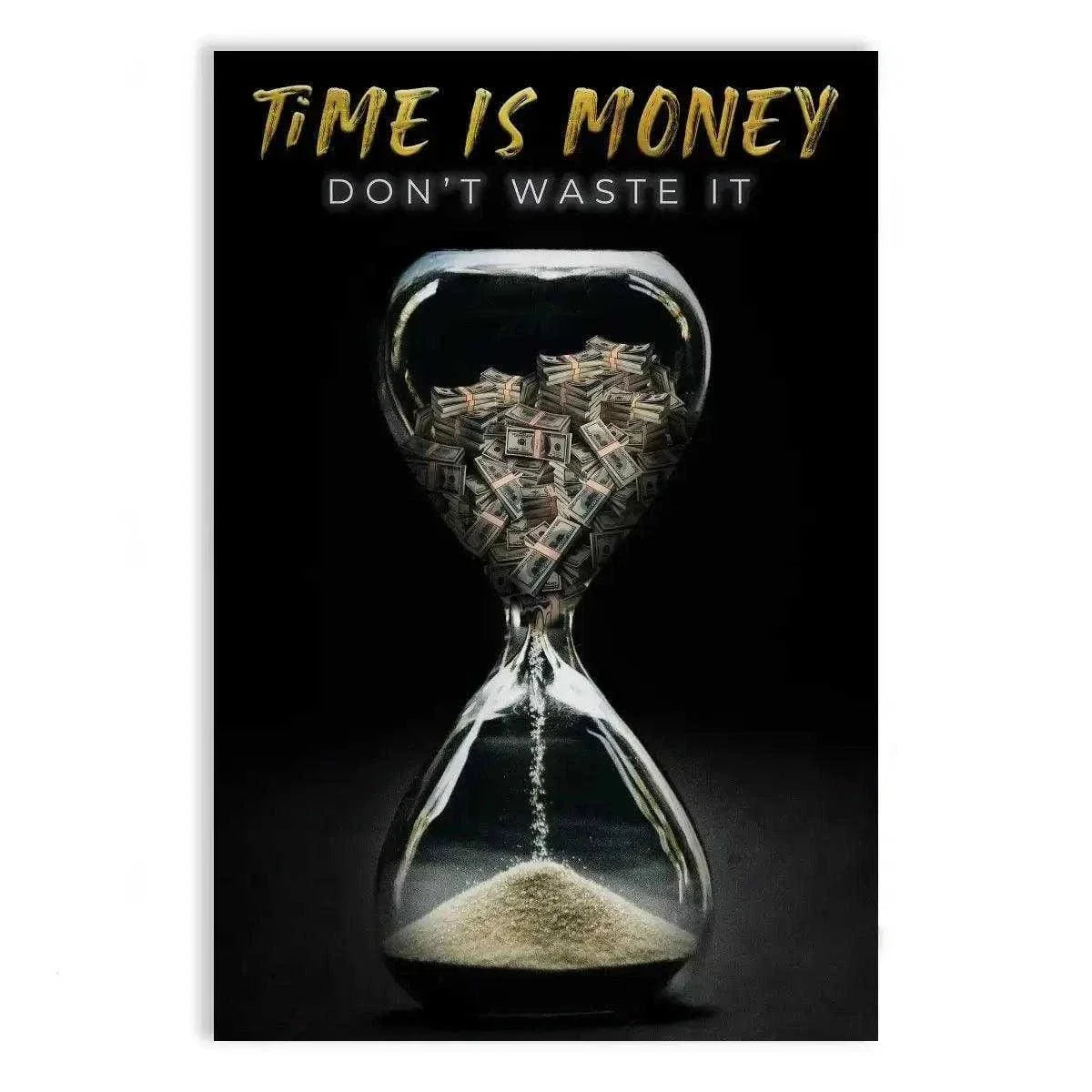 Time is money - Leinwandbild Motivation by SimpleCanvas