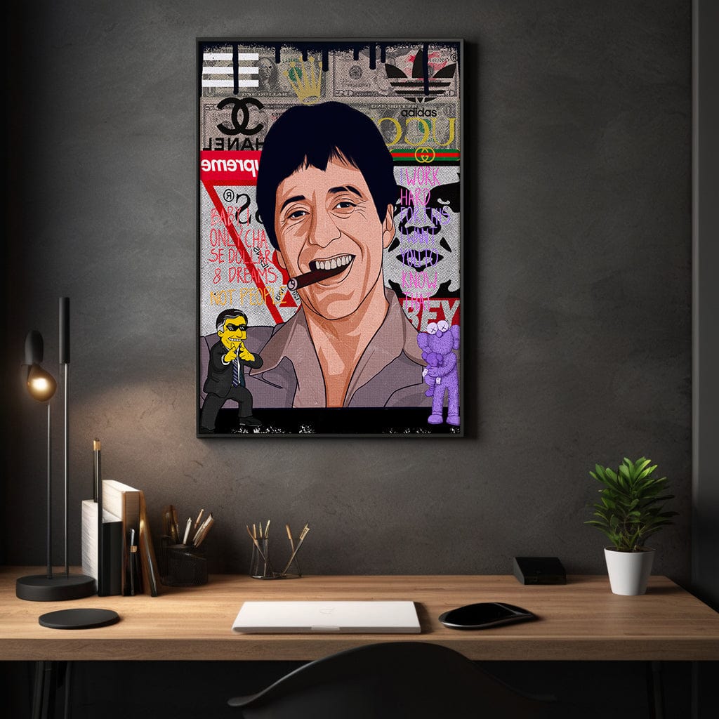Tony Montana - Leinwandbild Pop Art