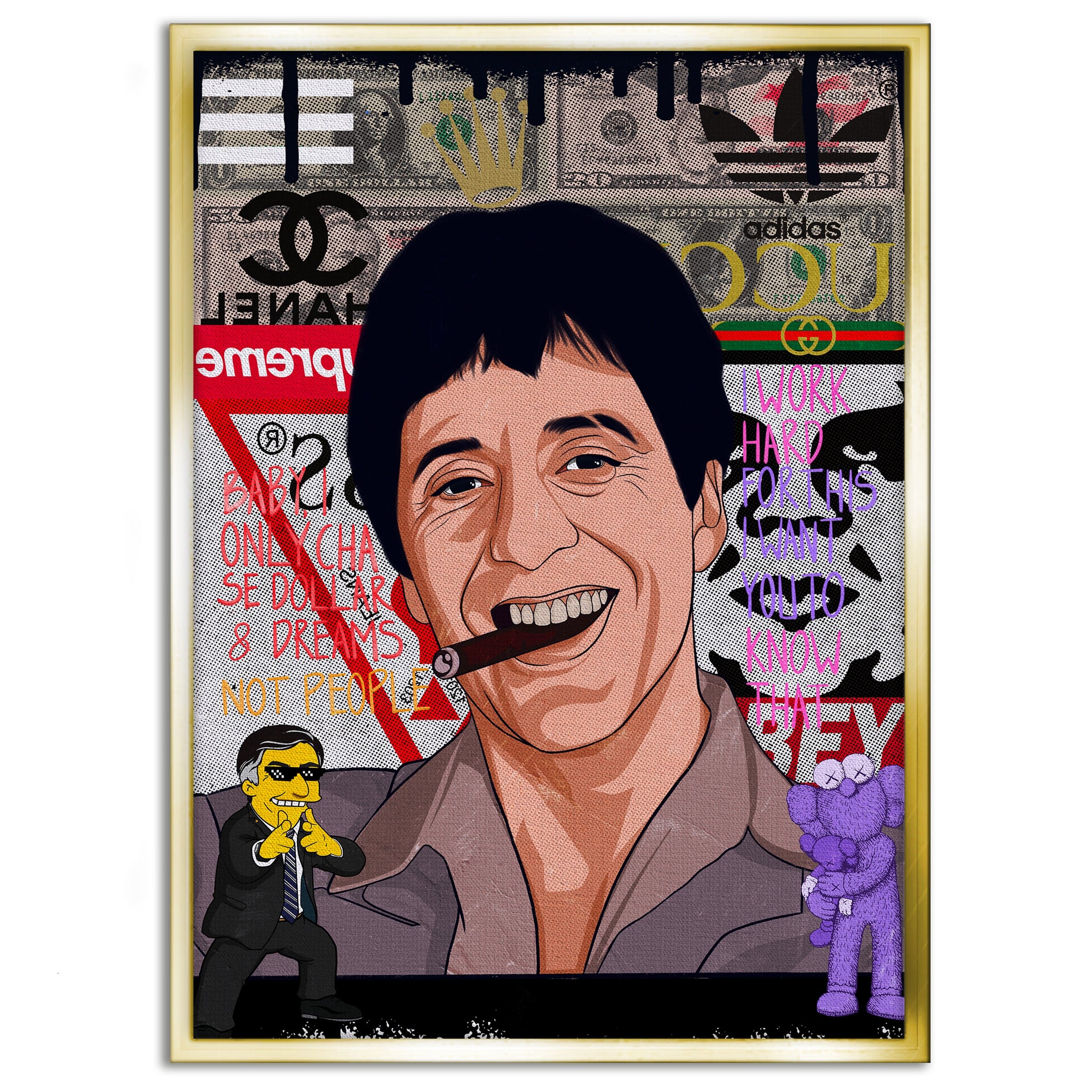 Tony Montana - Leinwandbild Pop Art