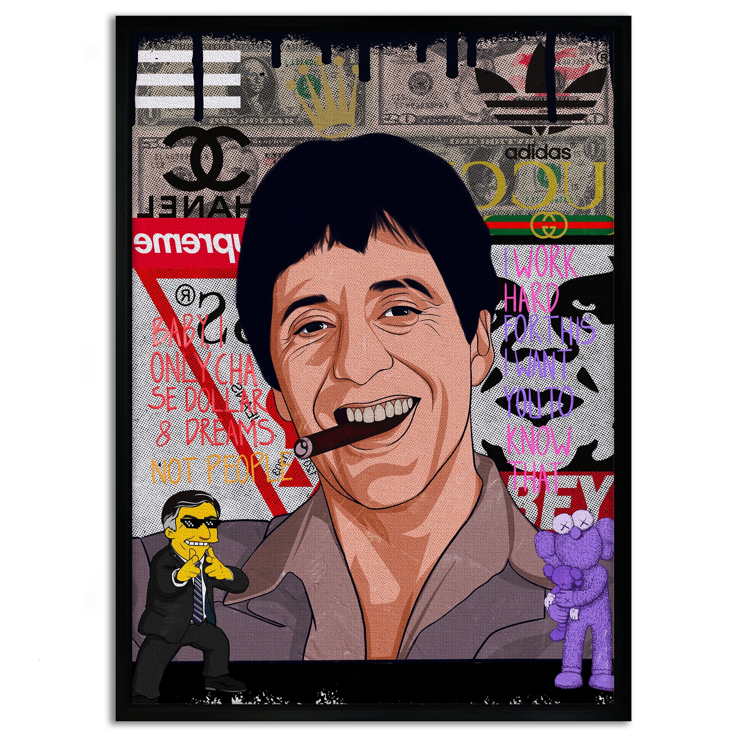 Tony Montana - Leinwandbild Pop Art