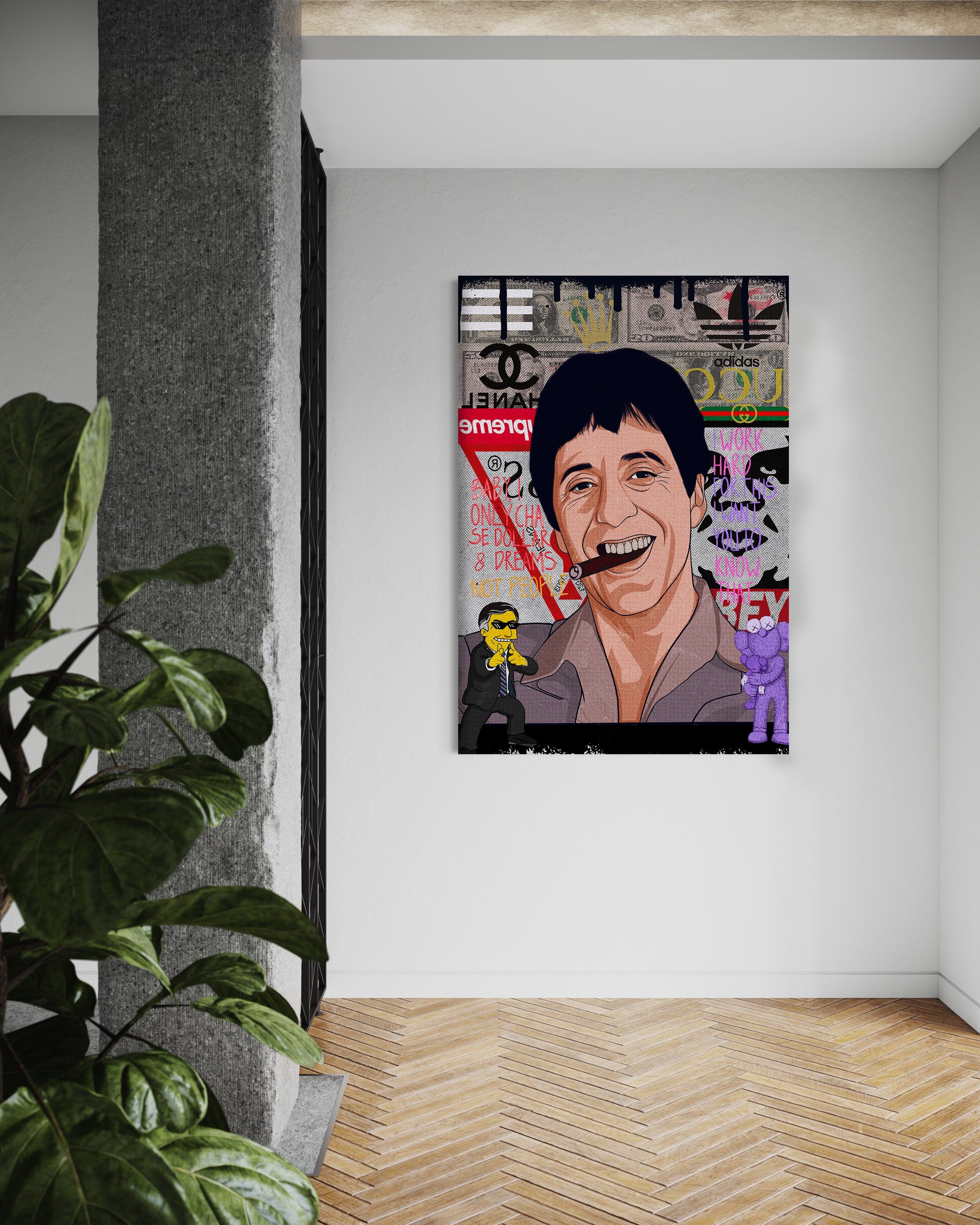 Tony Montana - Leinwandbild Pop Art