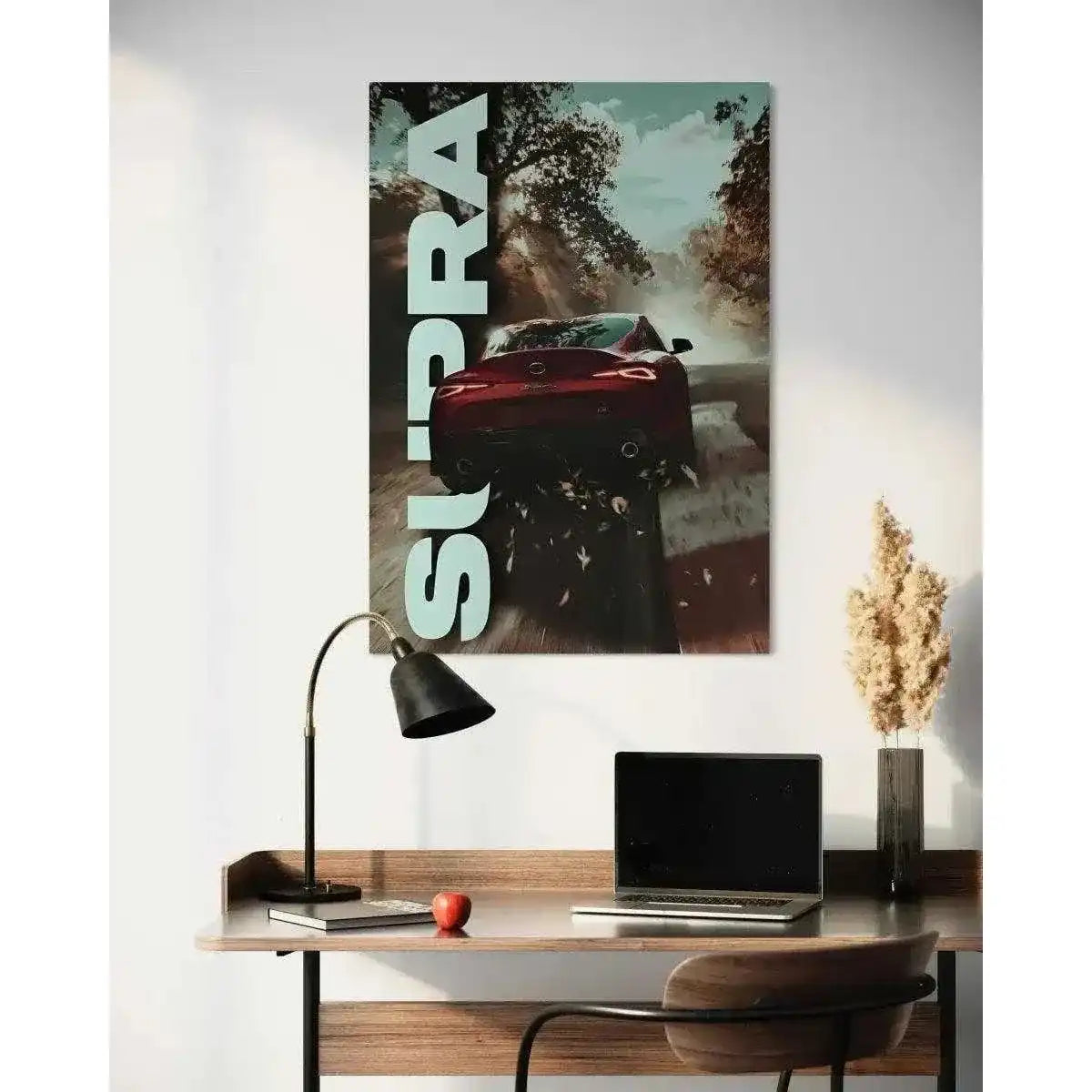 Toyota Supra - Auto Leinwandbild by SimpleCanvas