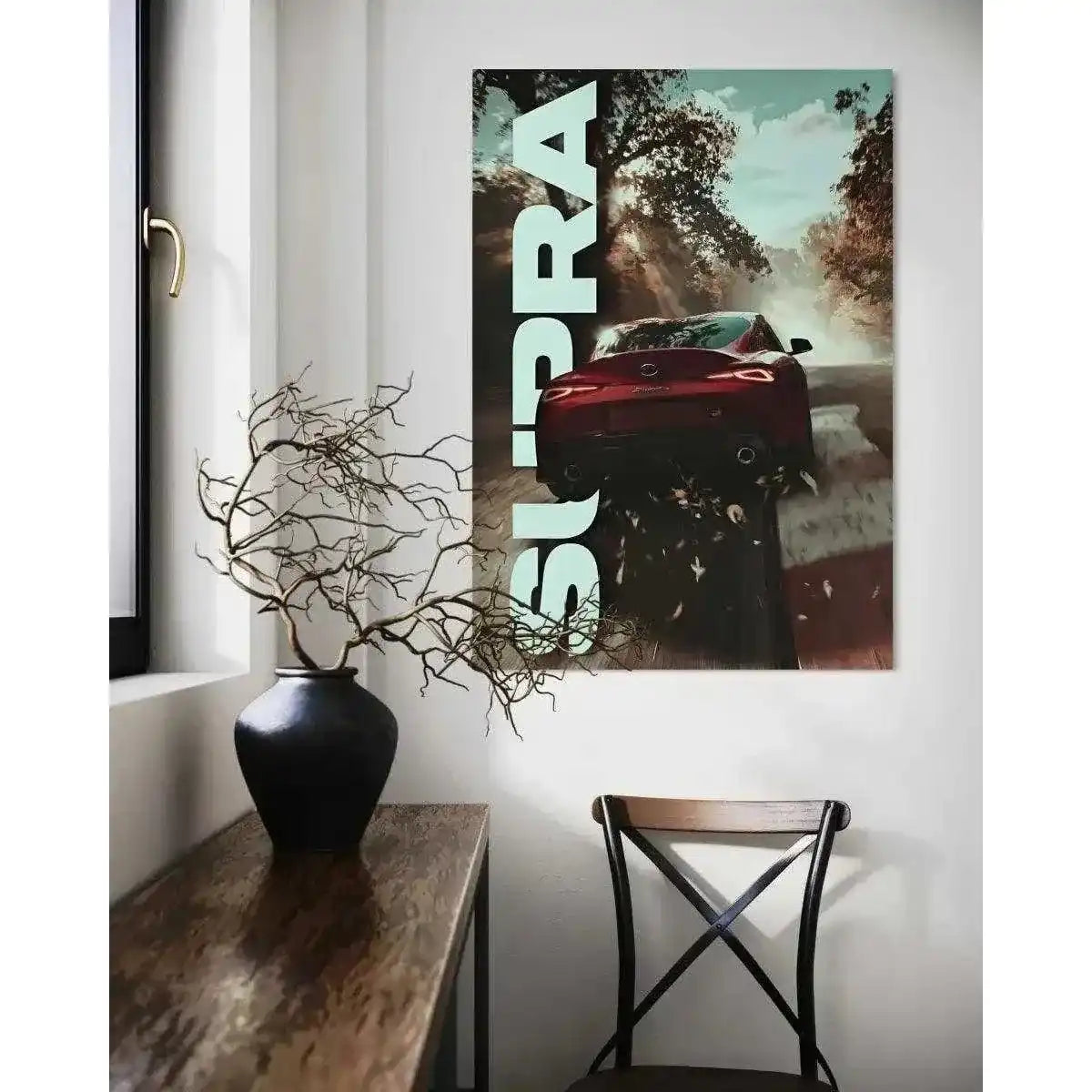 Toyota Supra - Auto Leinwandbild by SimpleCanvas