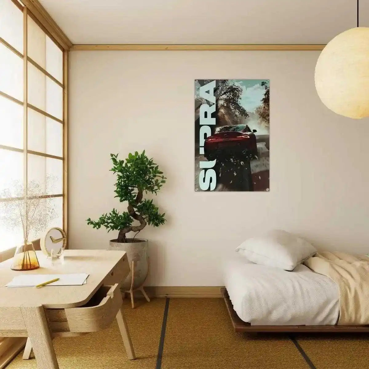 Toyota Supra - Auto Leinwandbild by SimpleCanvas