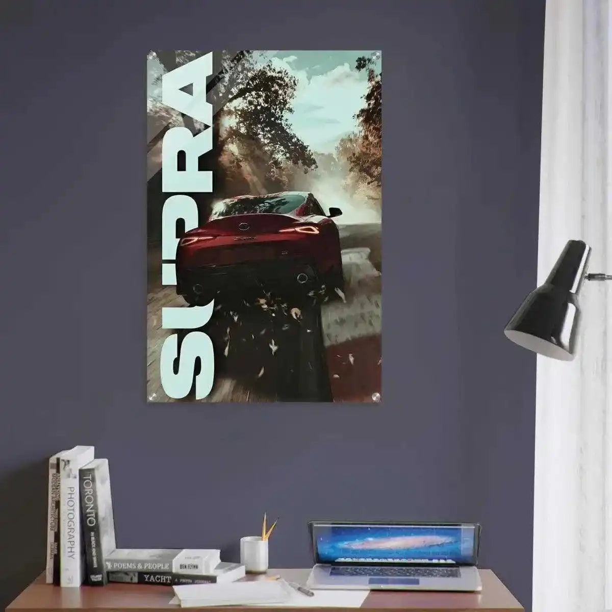 Toyota Supra - Auto Leinwandbild by SimpleCanvas