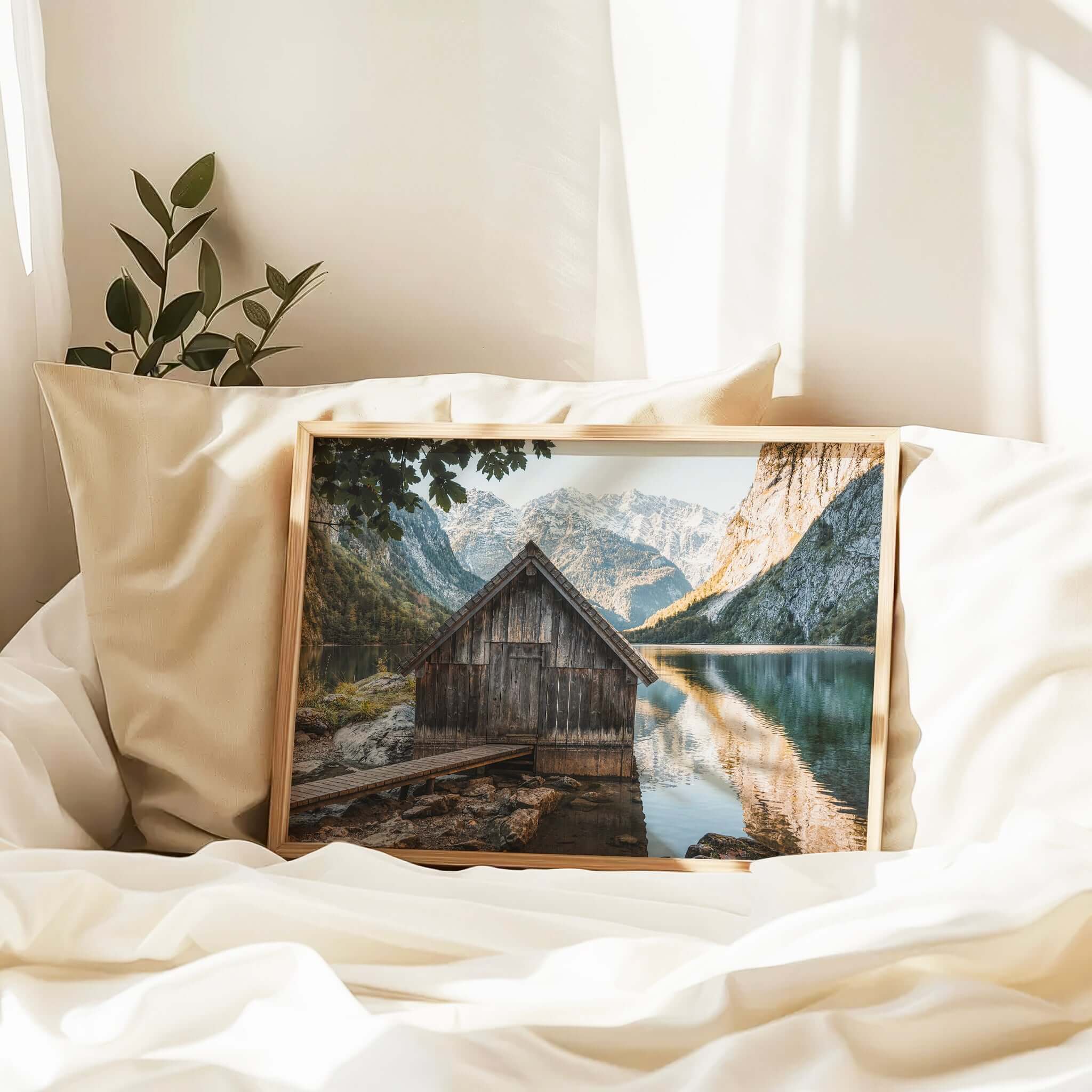 Obersee Boathouse, Bavaria – Fine Art Alpine Wall Print