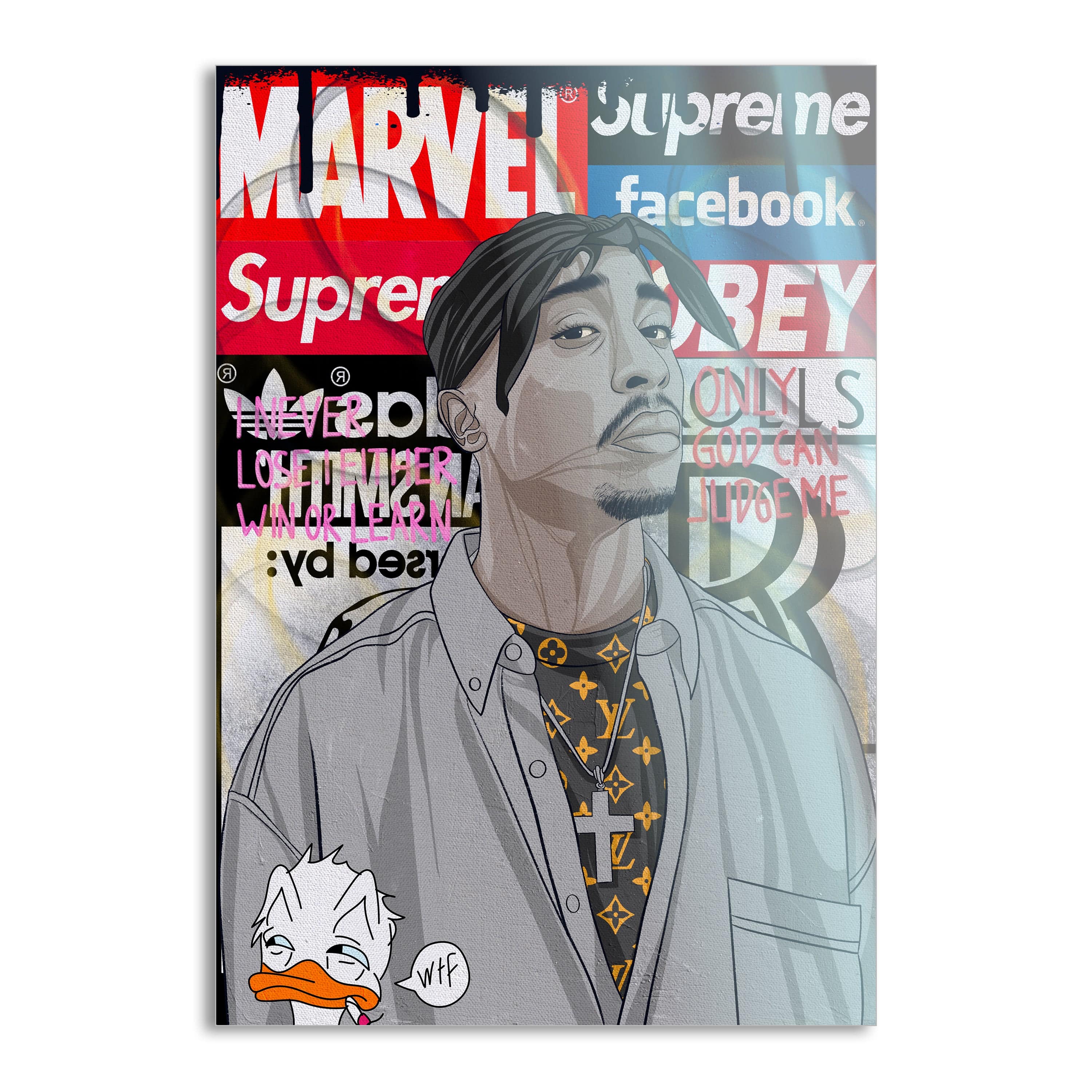 Tupac - Leinwandbild Pop Art by SimpleCanvas