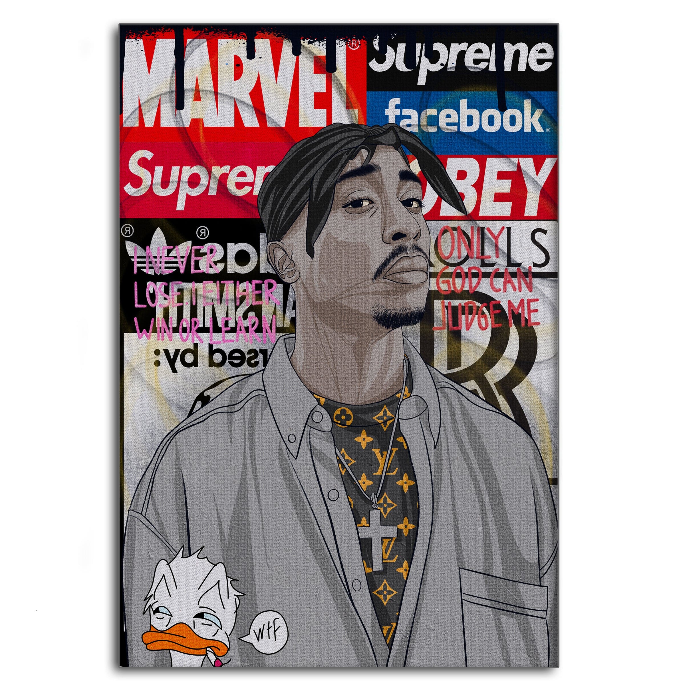 Tupac - Leinwandbild Pop Art by SimpleCanvas