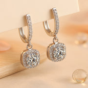 Ohrringe aus 925er Sterling-Silber, Zirkonia Würfel