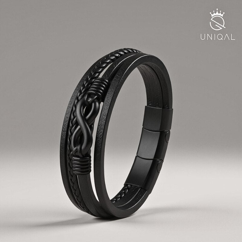 Black Nice Unisex Lederarmband Aus Echtem Rindsleder Mit Edelstahl Besatz Gravur Möglich Größen 19 21 23 Cm