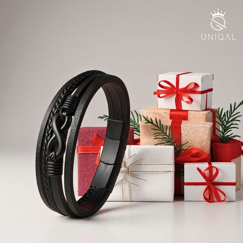 Black Nice Unisex Lederarmband Aus Echtem Rindsleder Mit Edelstahl Besatz Gravur Möglich Größen 19 21 23 Cm