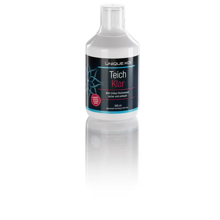 Unique Koi Teichklar Klärt gründes und trübes Wasser Schnell wirkend 500 ml - Japankoi.net