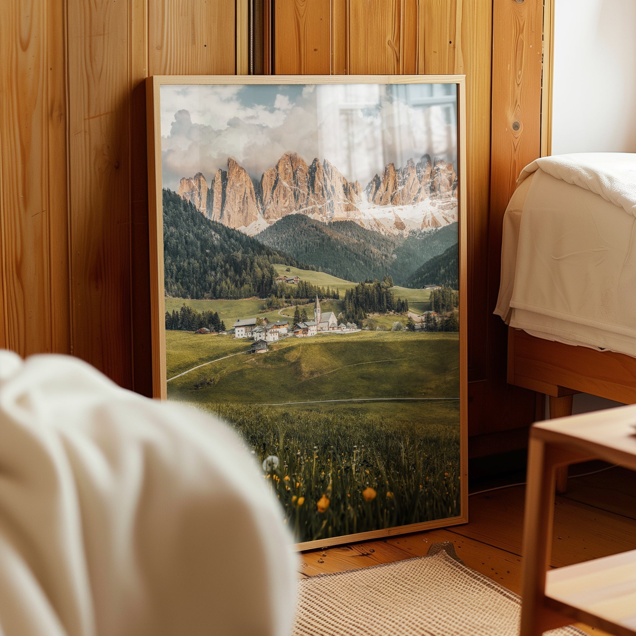 Val di Funes Sunset — Dolomites Wall Art Print