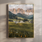 Val di Funes Sunset — Dolomites Wall Art Print