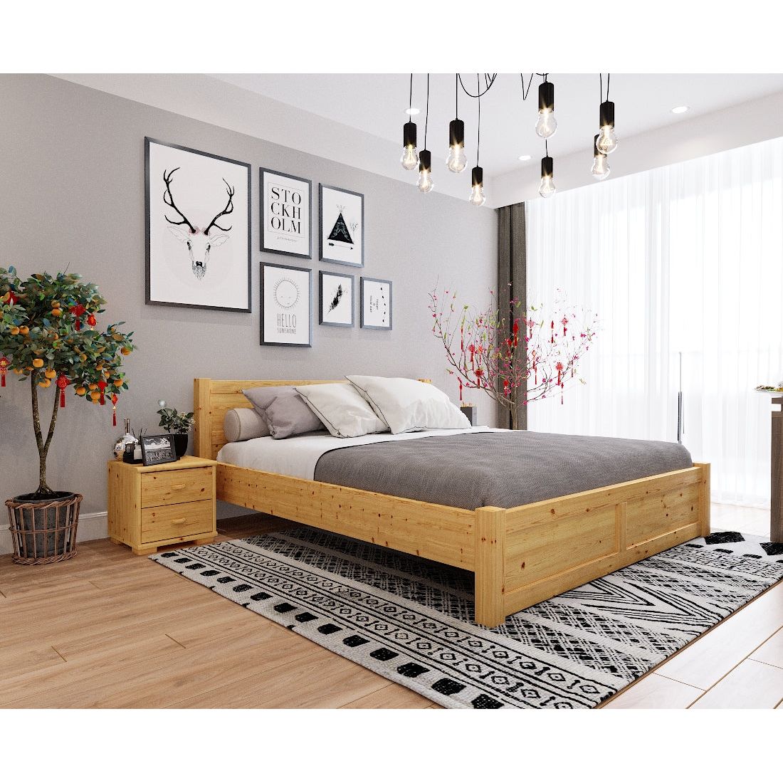 Vanessa Kieferbett | Massivholz | Naturholz | 100% Bio-Bett