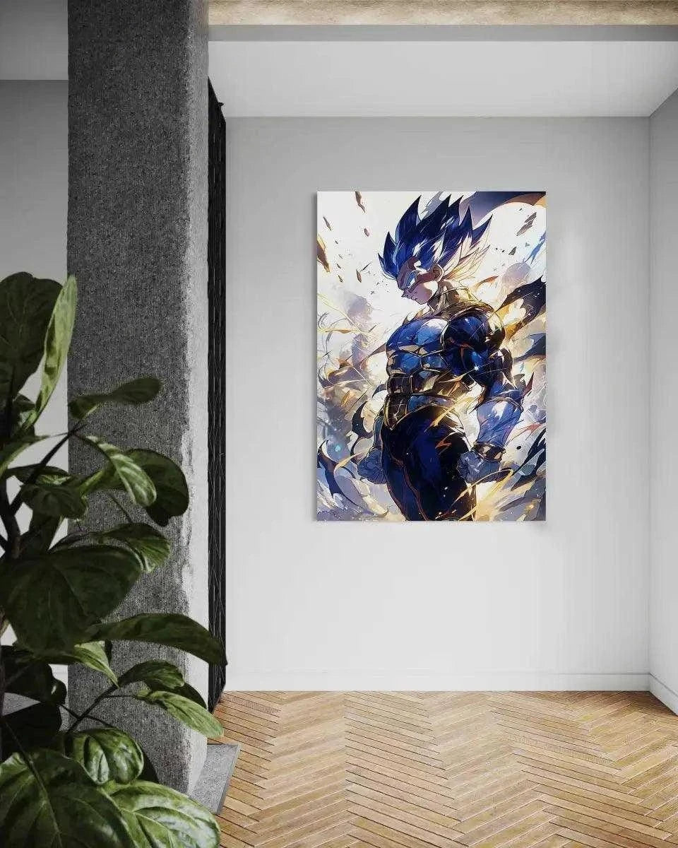 Vegeta Rage - Dragon Ball - Anime Leinwandbild by SimpleCanvas