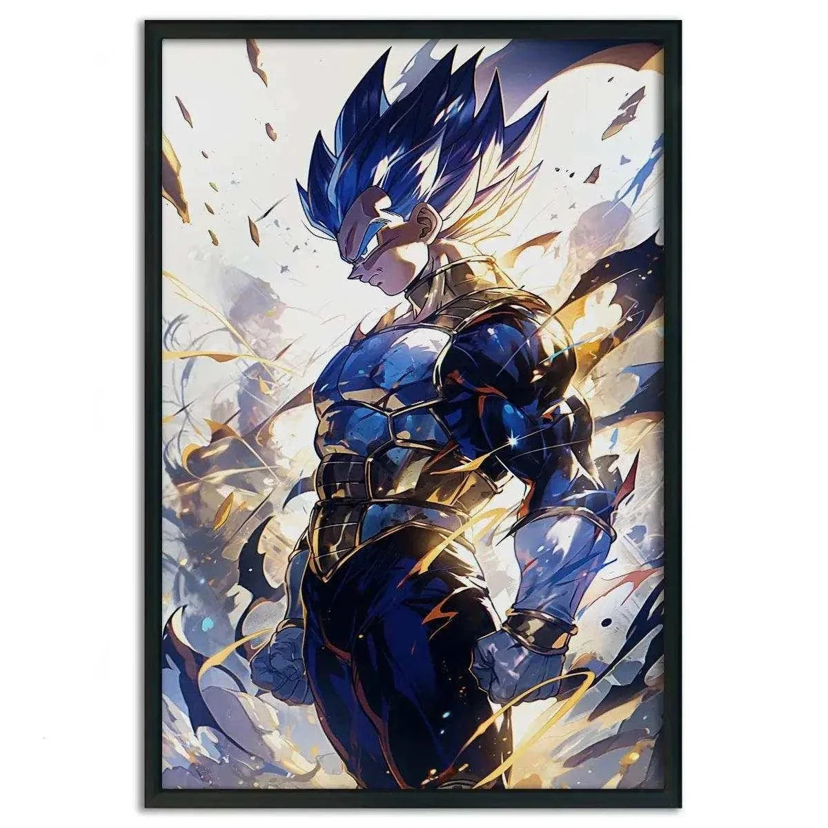 Vegeta Rage - Dragon Ball - Anime Leinwandbild by SimpleCanvas