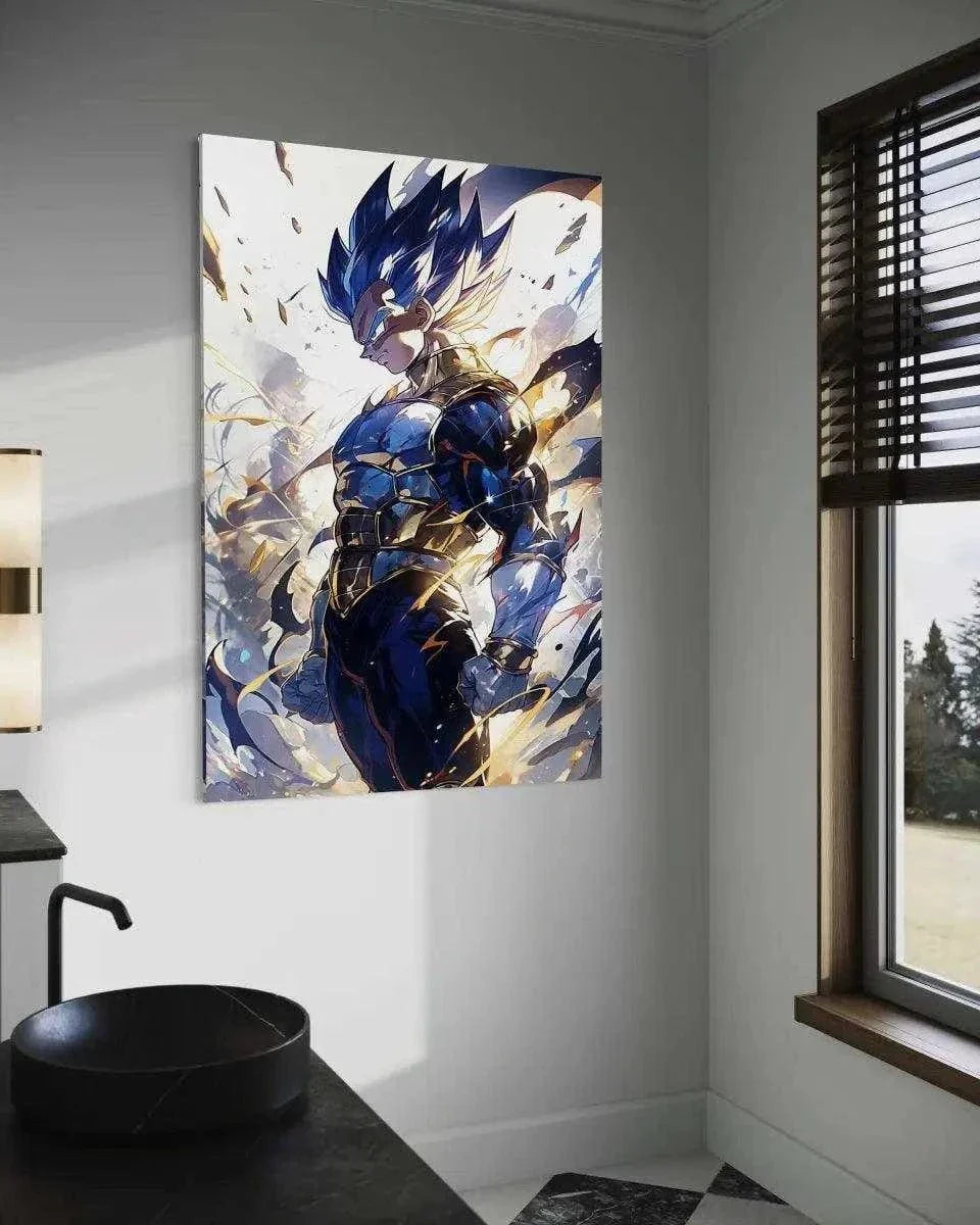 Vegeta Rage - Dragon Ball - Anime Leinwandbild by SimpleCanvas
