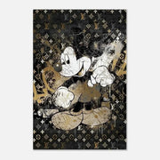 Vintage Mickey - Leinwandbild Luxuriös by SimpleCanvas
