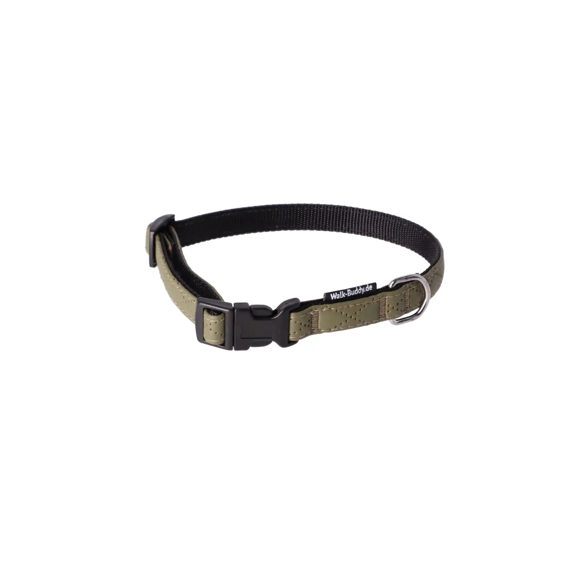 Halsband Khakigrün In Nylon Längenverstellbar Im Rautendesign by Benny Burton