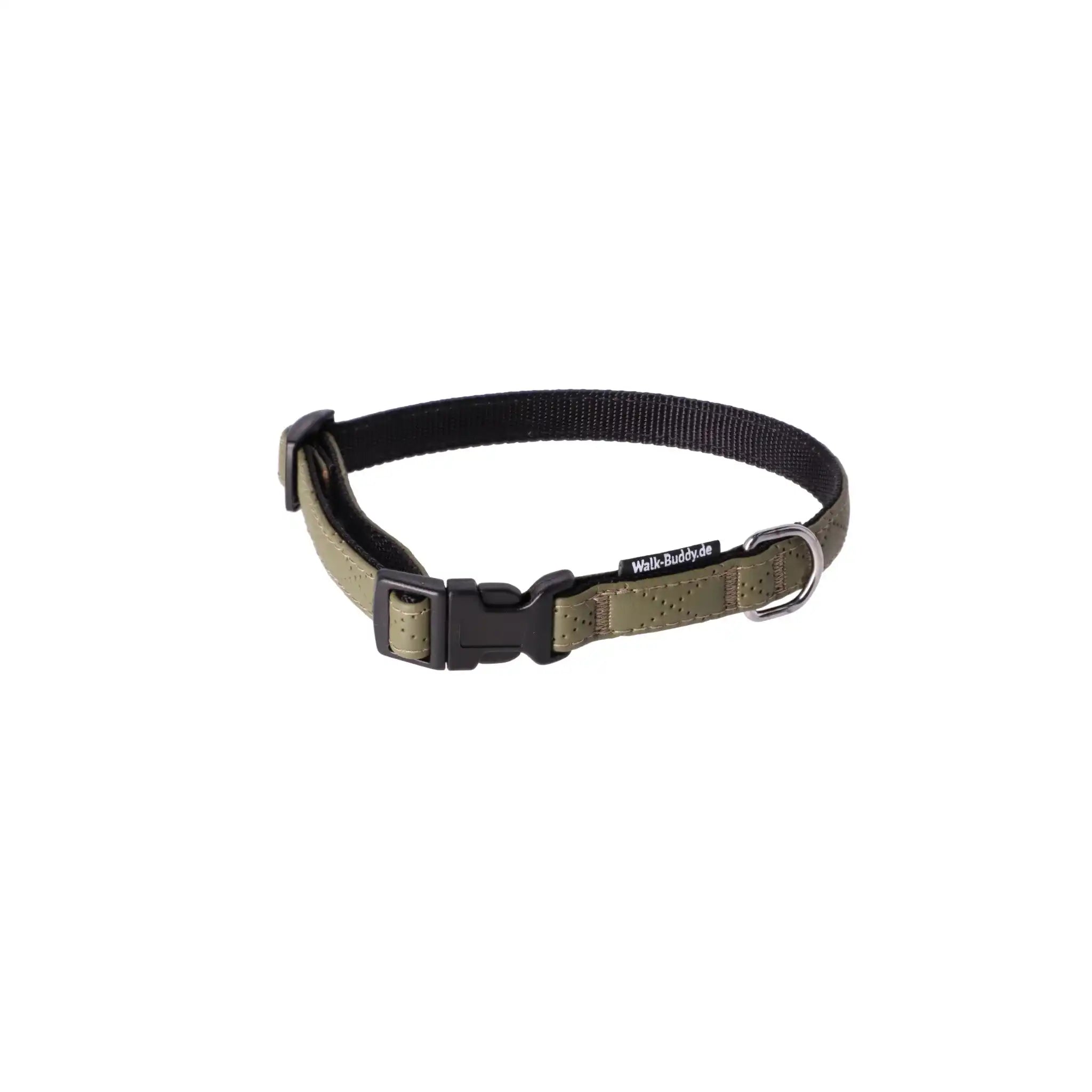 Halsband Khakigrün In Nylon Längenverstellbar Im Rautendesign by Benny Burton