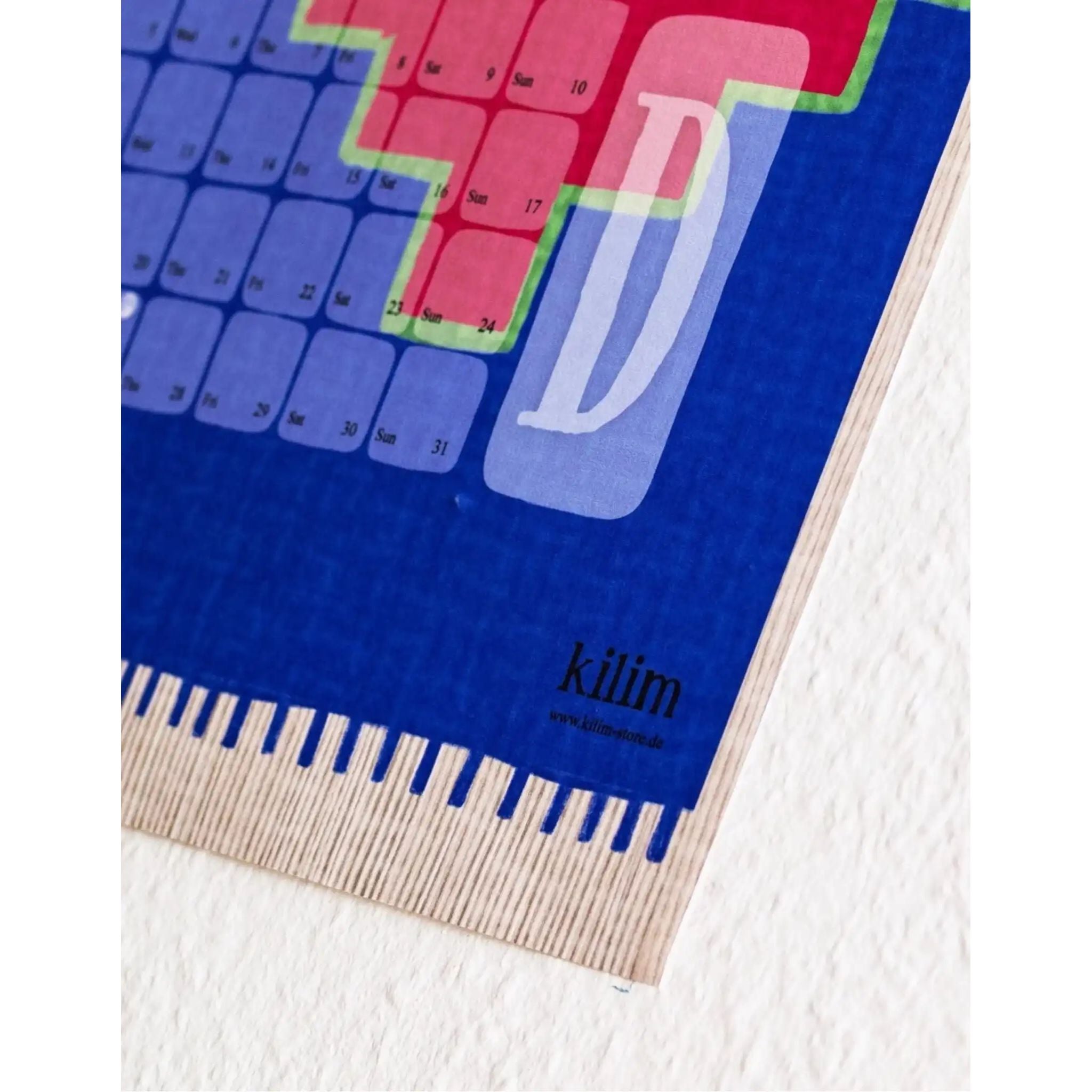 Wandkalender // Mexiko blau pink