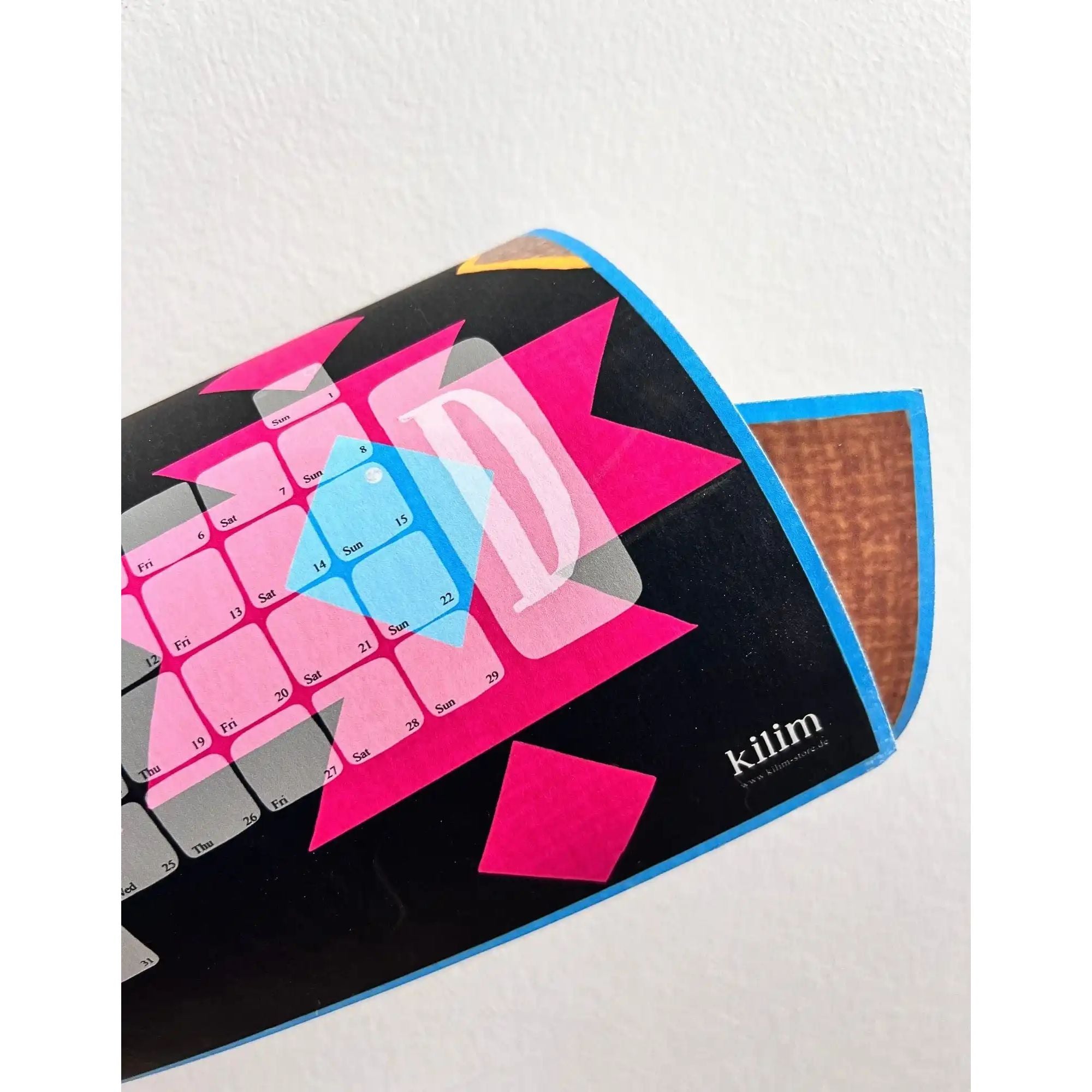 Wandkalender // Kilim Big Mountain braun pink