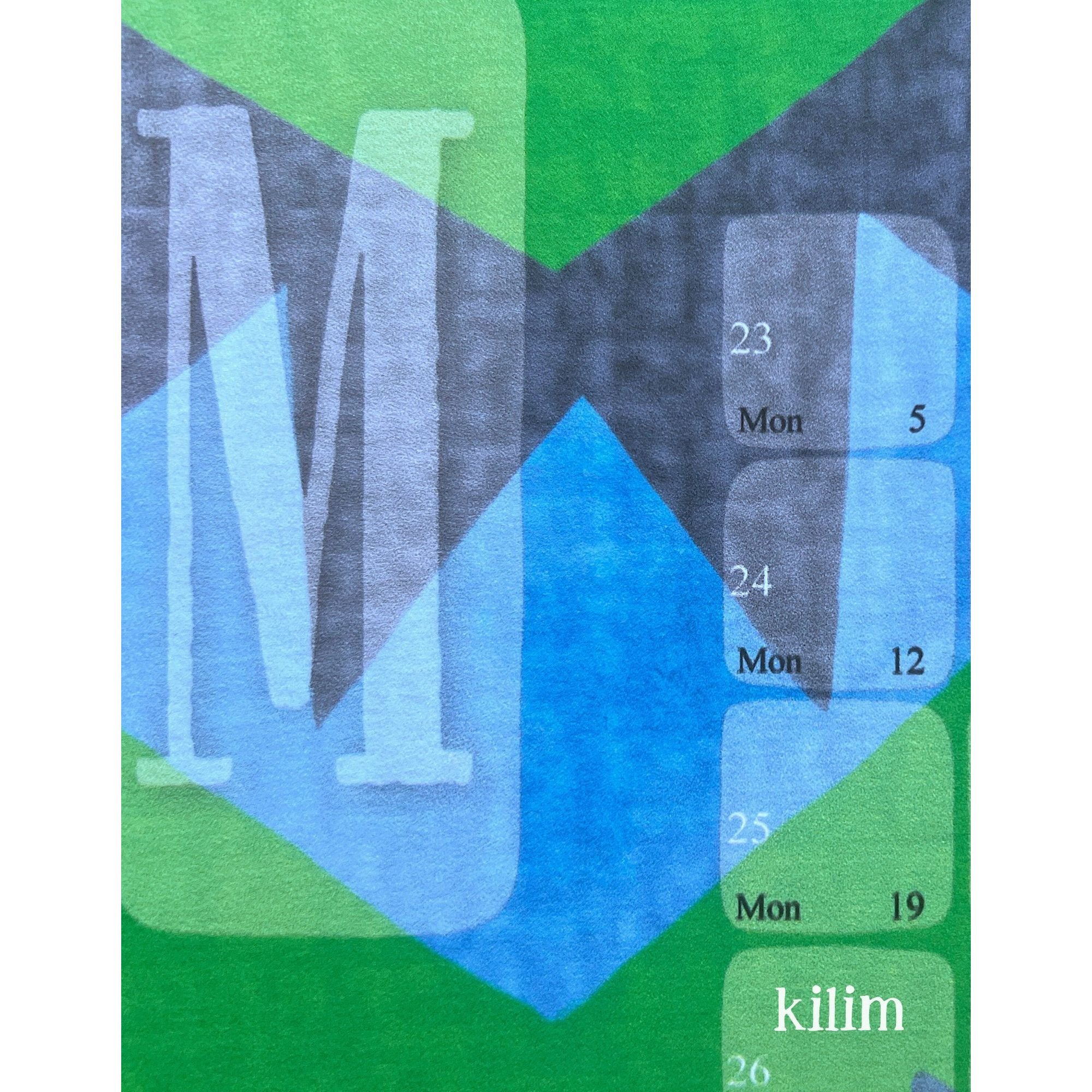 Wandkalender // Kilim Classic grün