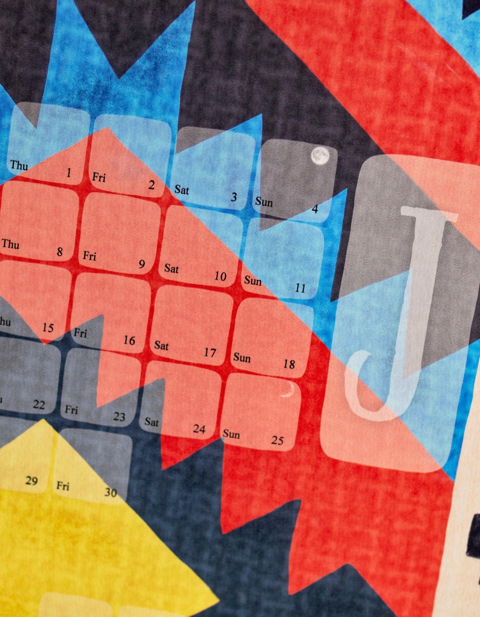 Wandkalender  // Kilim Classic rot