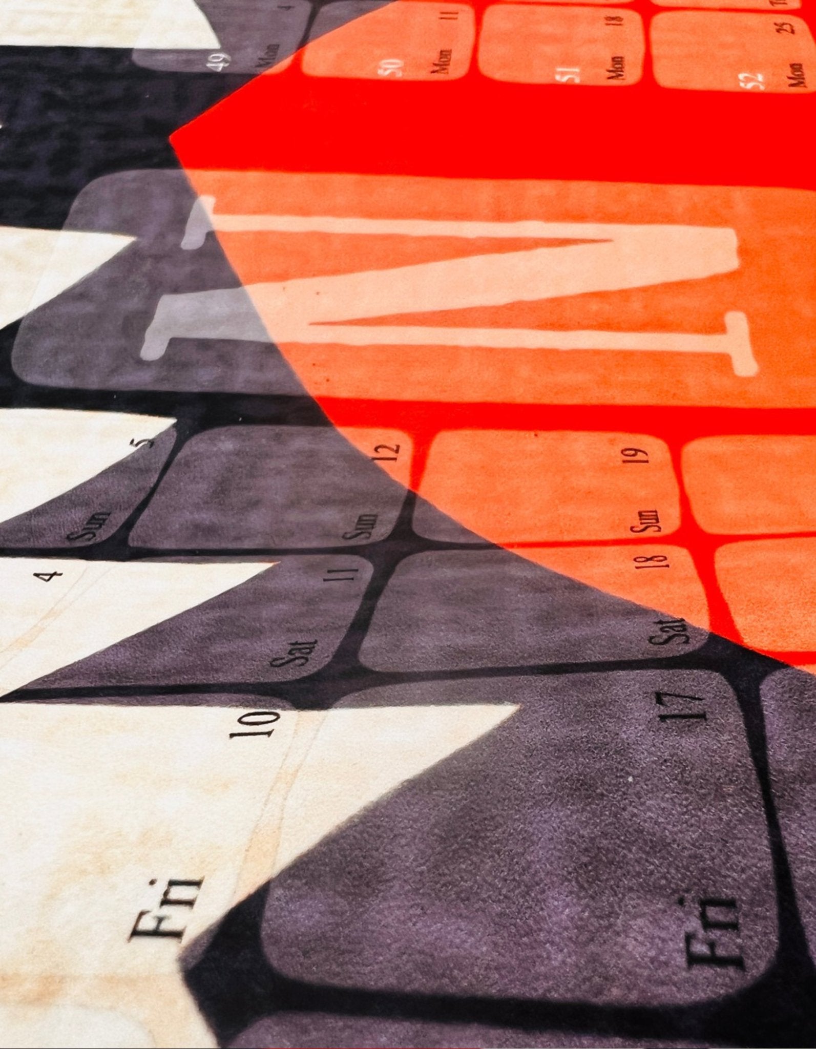 Wandkalender  // Kilim Classic rot