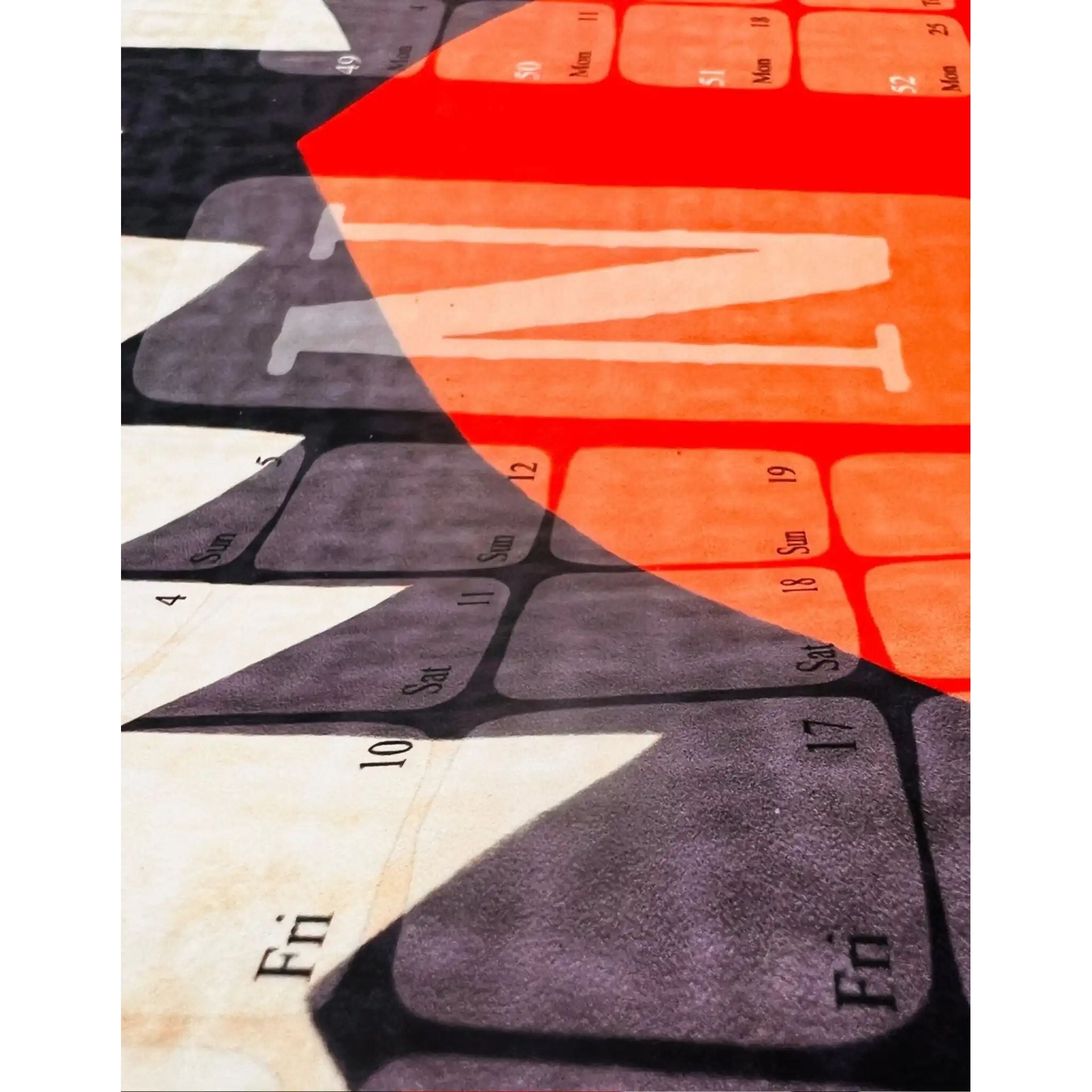 Wandkalender  // Kilim Classic rot