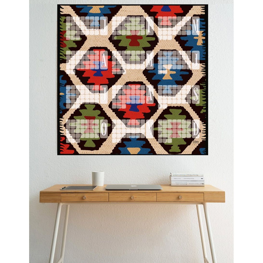 Wandkalender // Kilim Leo creme