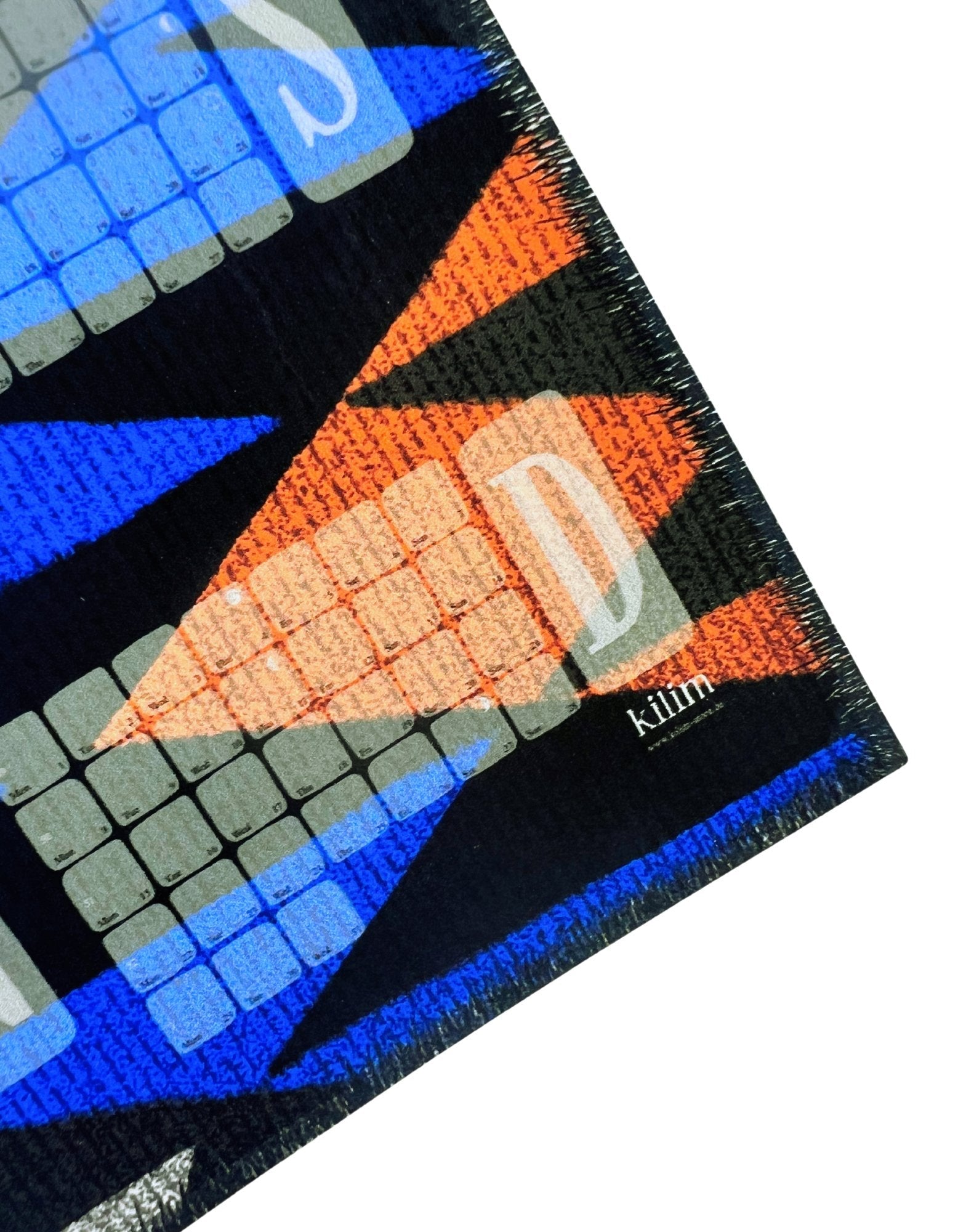 Wandkalender // Kilim Tiger blau