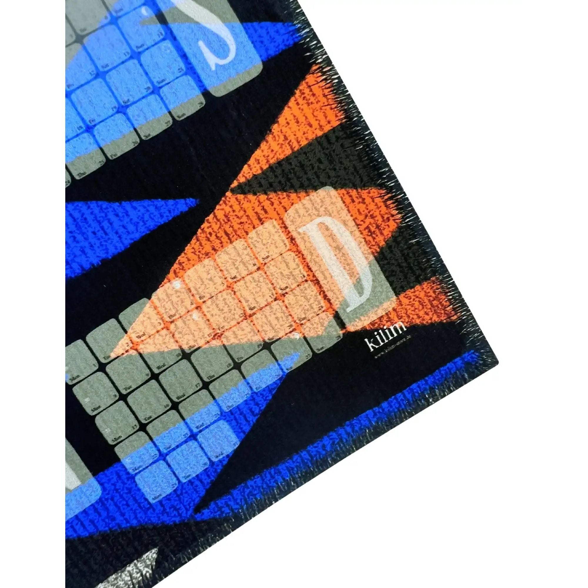 Wandkalender // Kilim Tiger blau