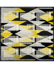 Wandkalender // Kilim Tiger gelb