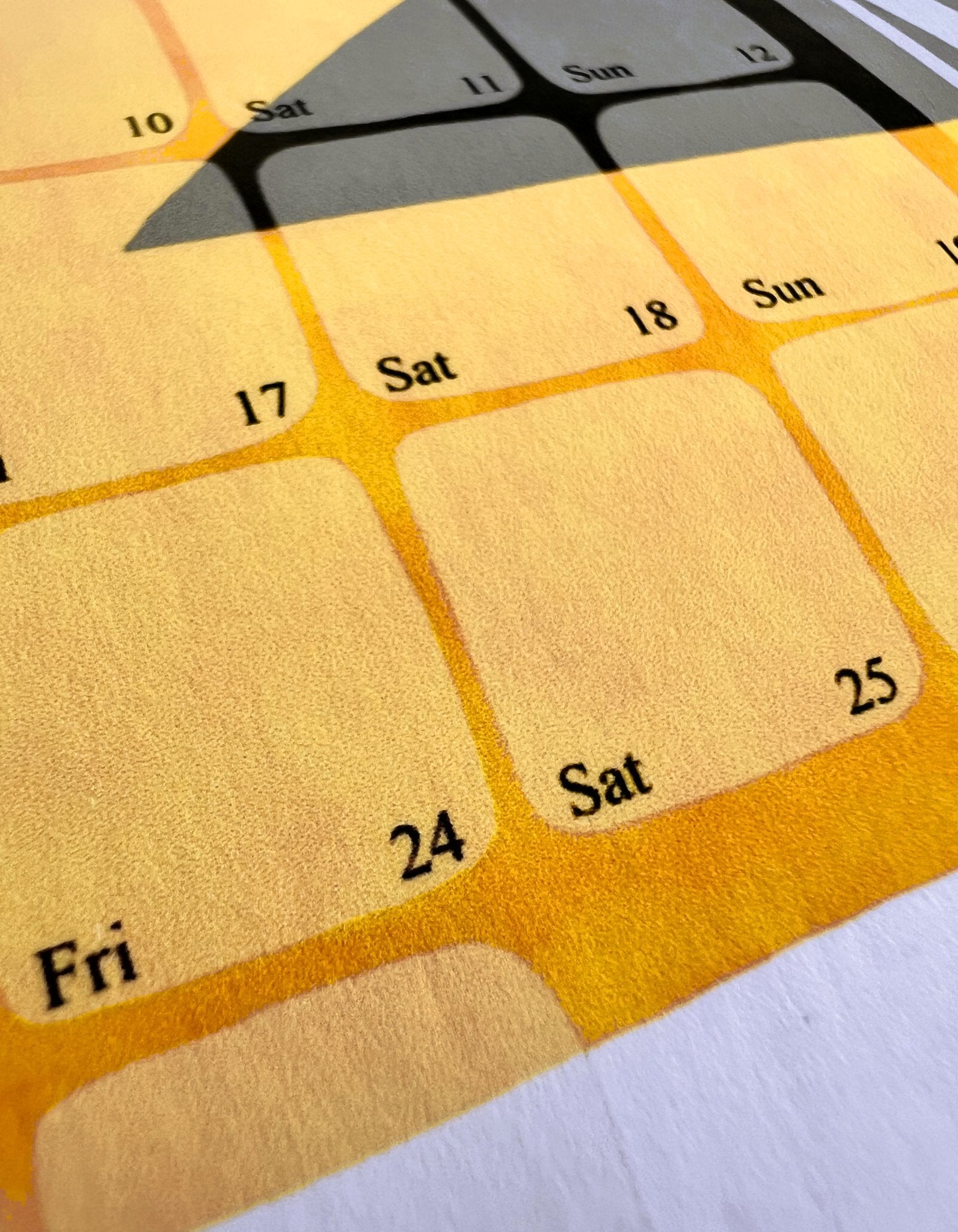 Wandkalender  // Kilim Yamka azurblau