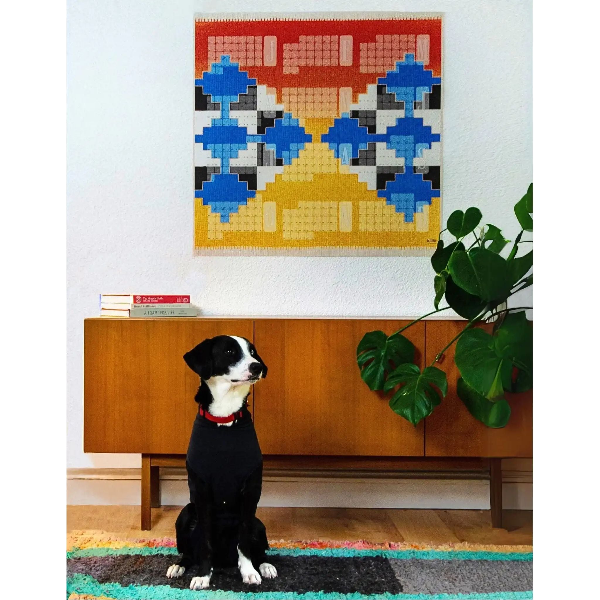 Wandkalender // Mexiko orange blau