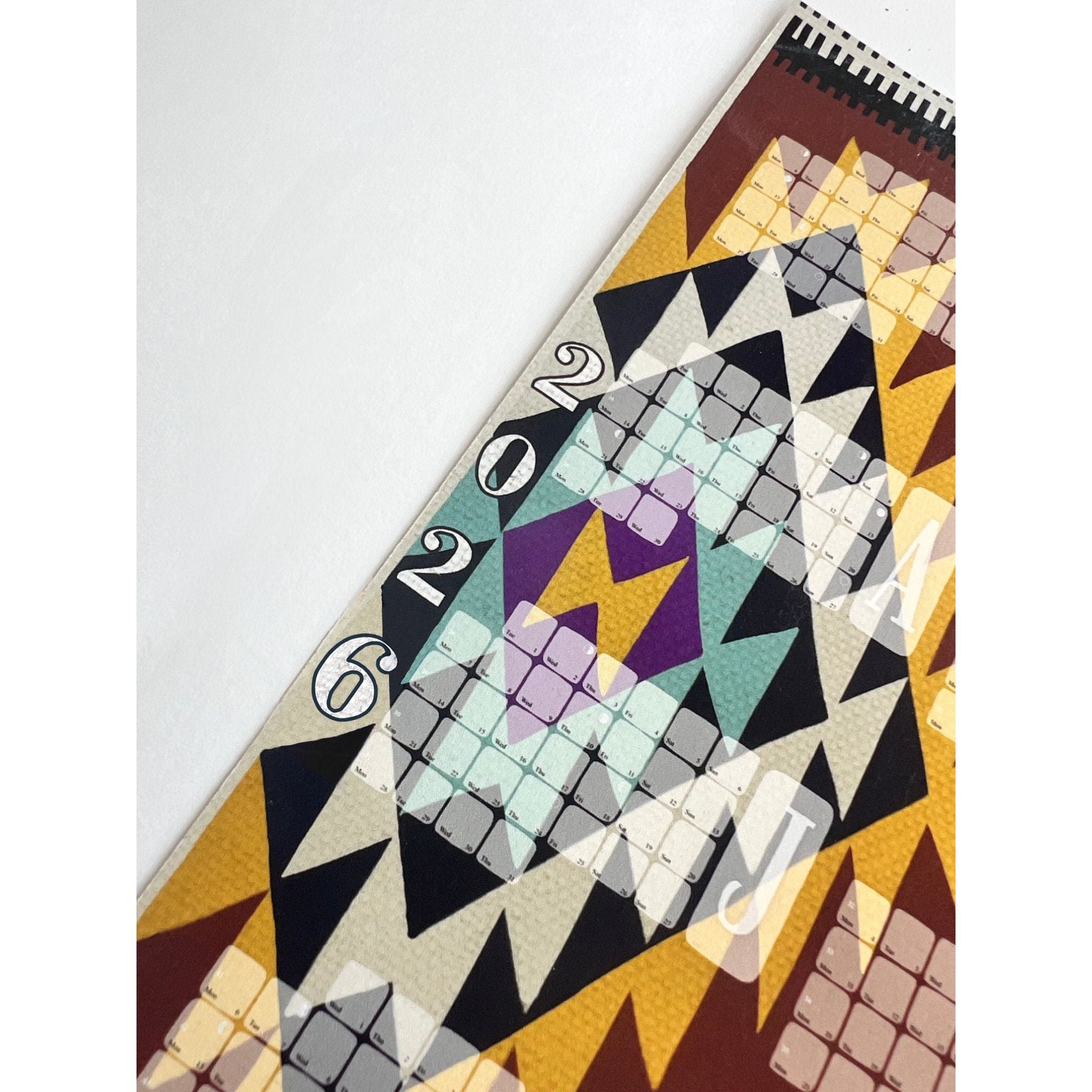 Wandkalender // Special Edition: Kilim Peacock braun