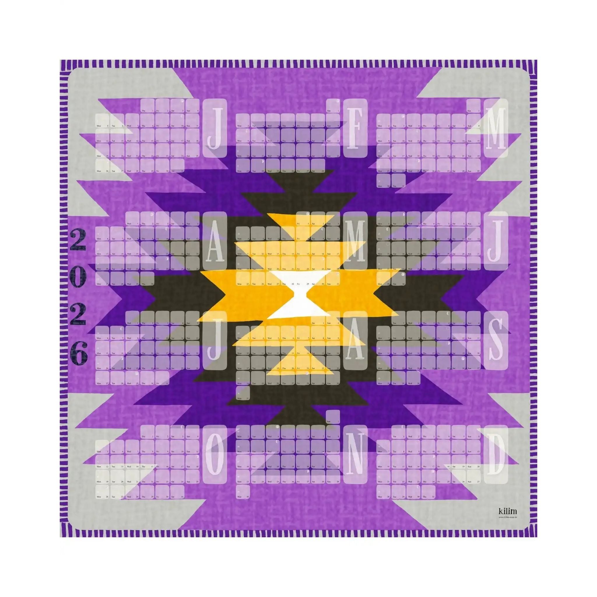 Wandkalender // Yamka violett