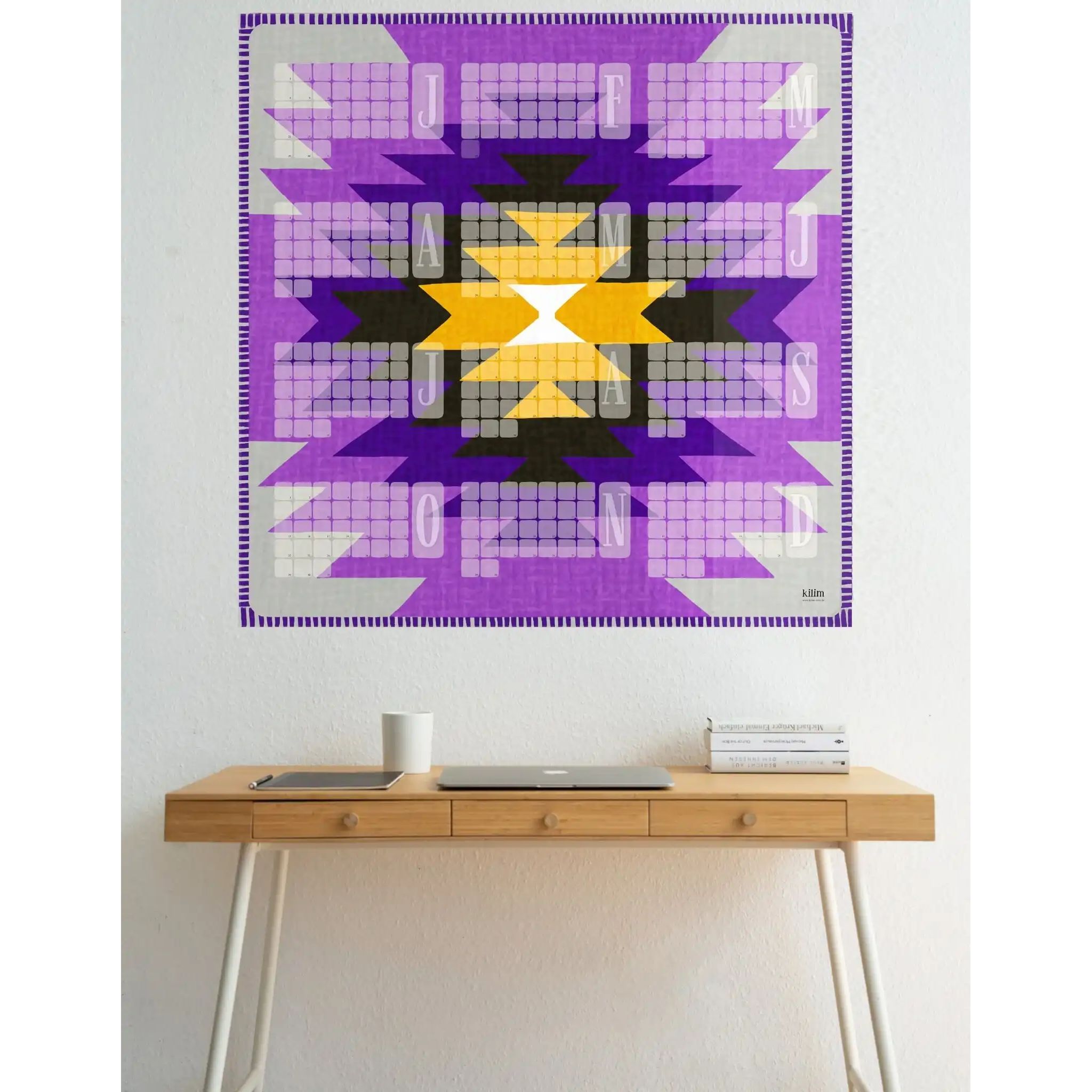 Wandkalender // Yamka violett