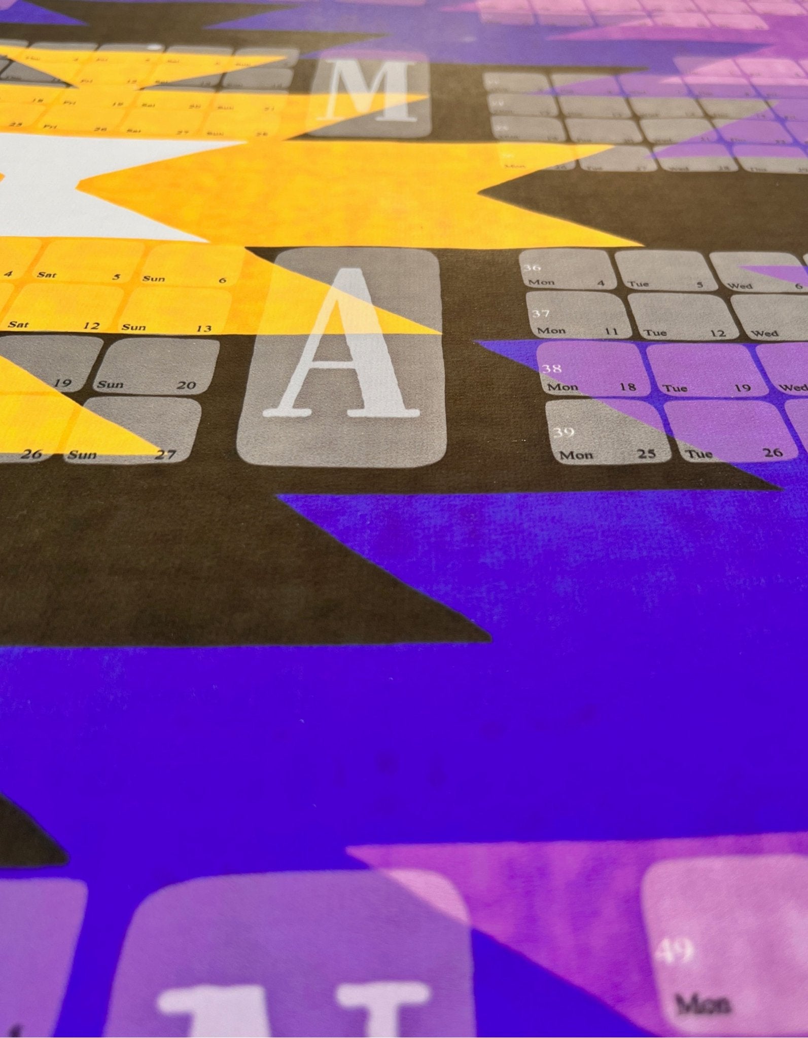 Wandkalender // Yamka violett