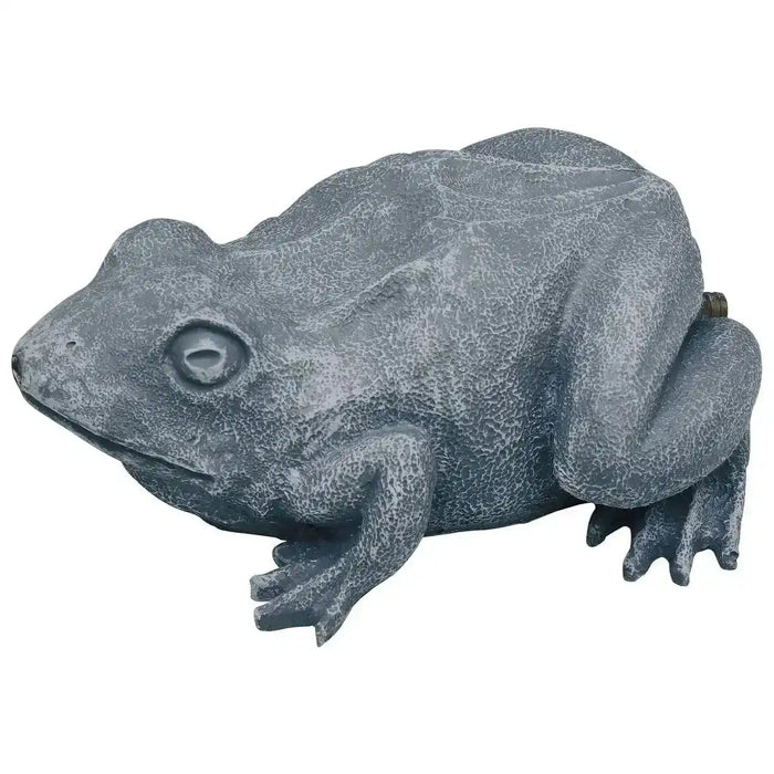 Wasserspeier Frosch Teichfigur Polyresin Mit 13mm Messing Schlauchanschluss Deko