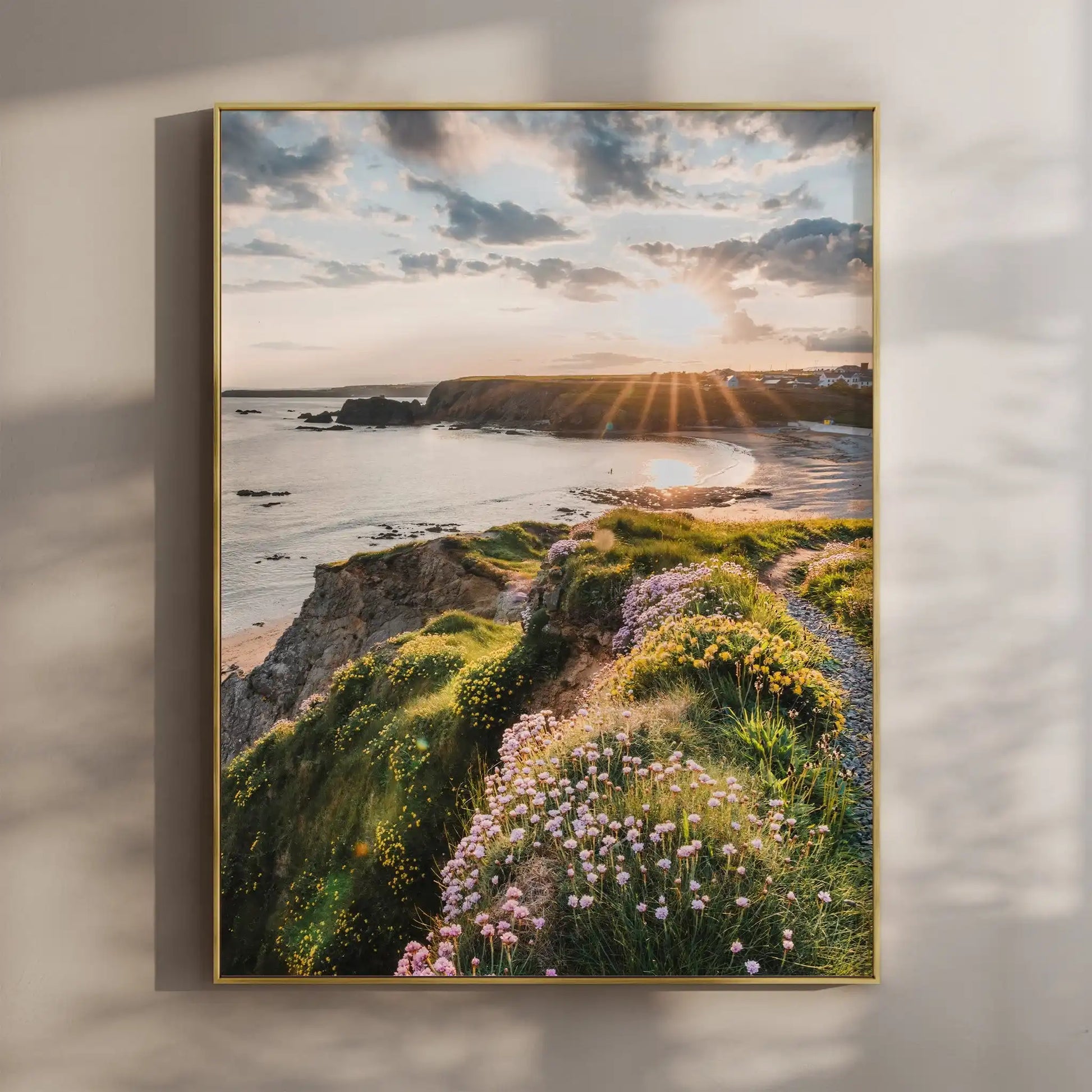 Annestown Beach at Sunrise – Ireland Coastal Wall Art Print by Chamonix Prints