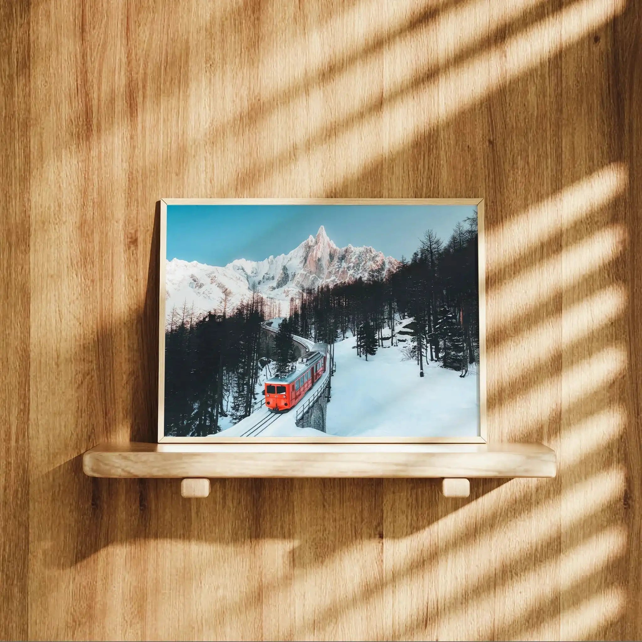 Mer de Glace et train du Montenvers, Chamonix by Chamonix Prints