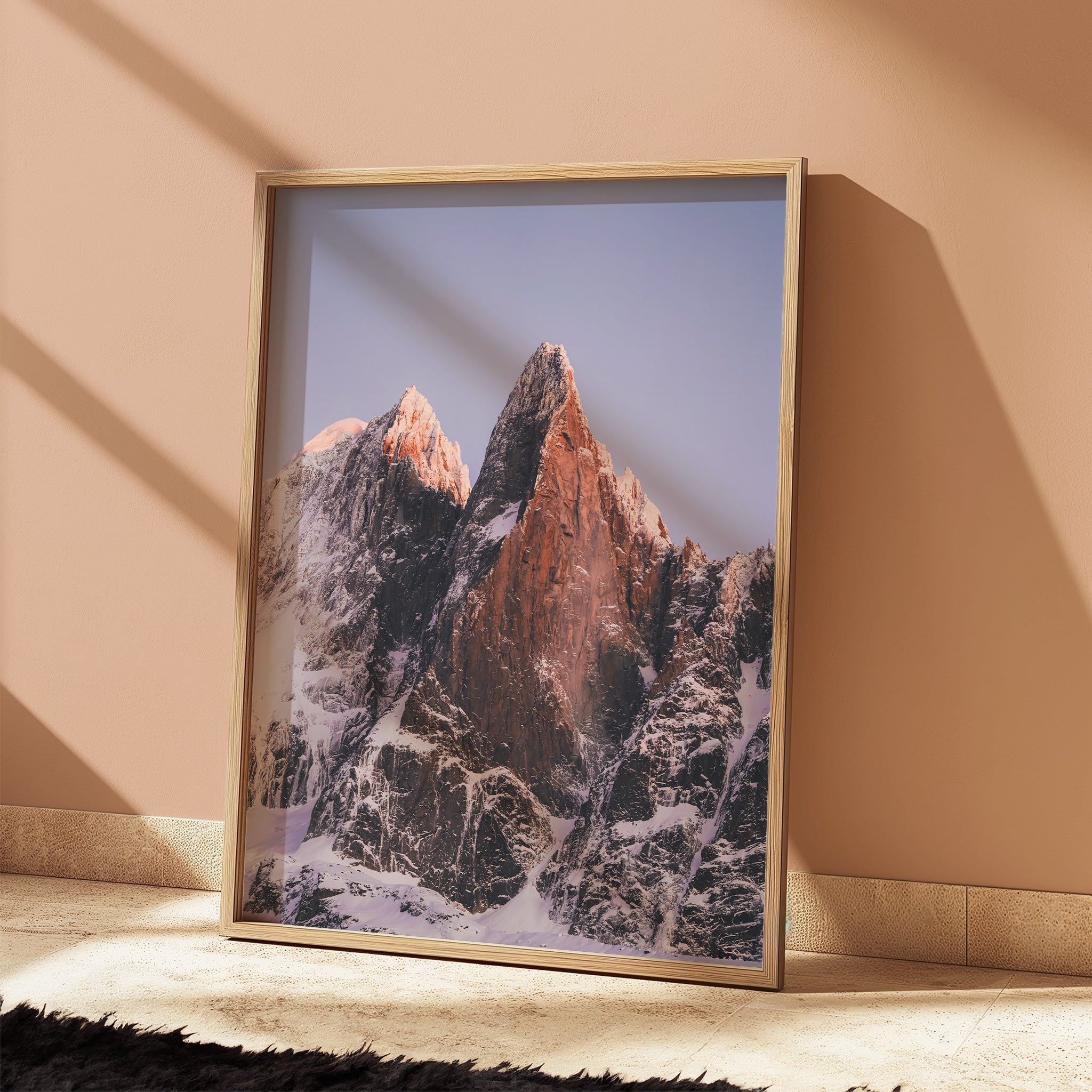Les Drus Sunset | Alpine Wall Art from the French Alps